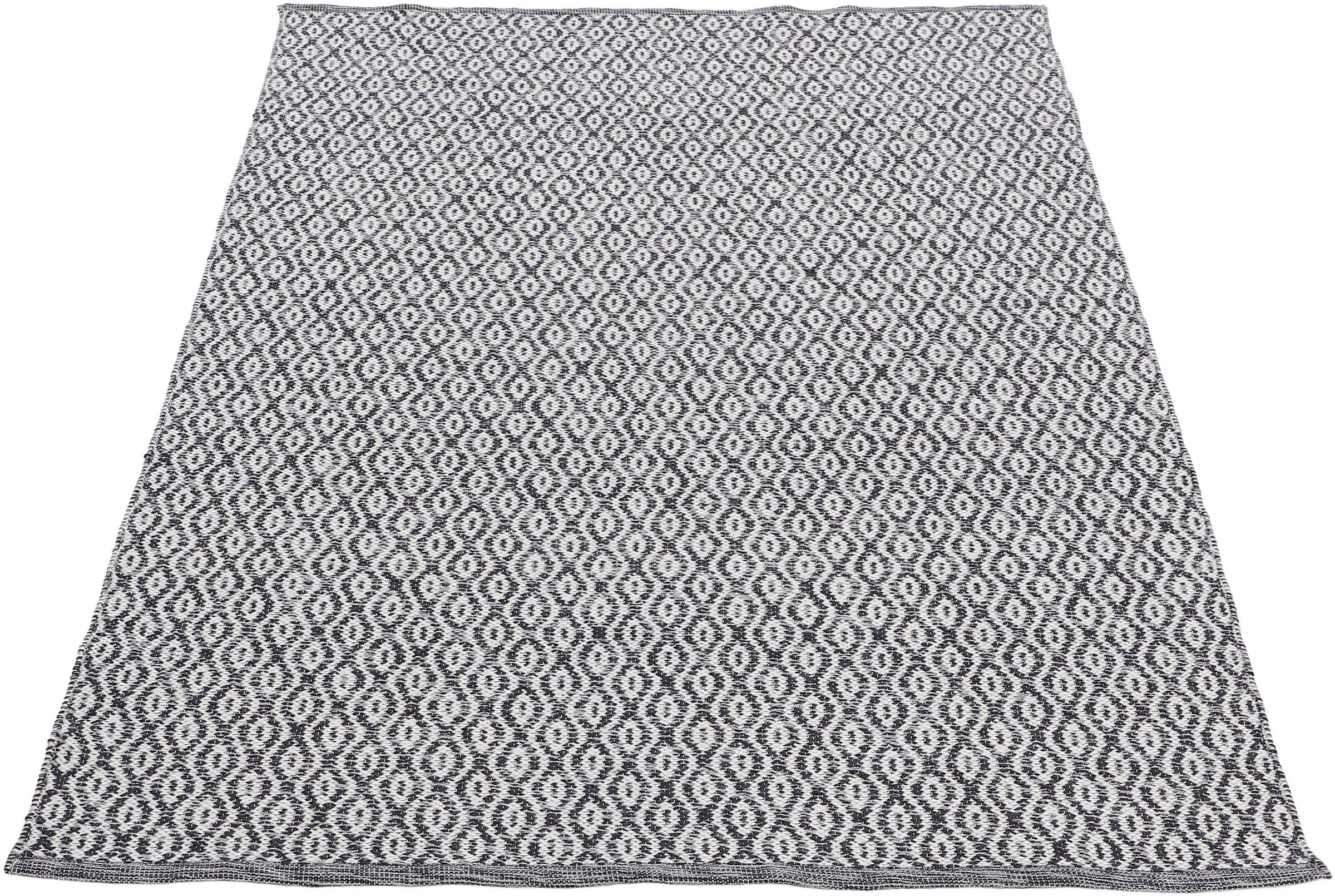 carpetfine Teppich »Frida 202«, 7 mm Höhe, Wendeteppich, 100% recyceltem Material (PET), Flachgewebe, Sisal Optik, Pflegeleicht und Robust, In- und Outdoor geeignet, Wetterfest und UV-beständig für Balkon, Terrasse, Garten, Wohn- und Schlafzimmer