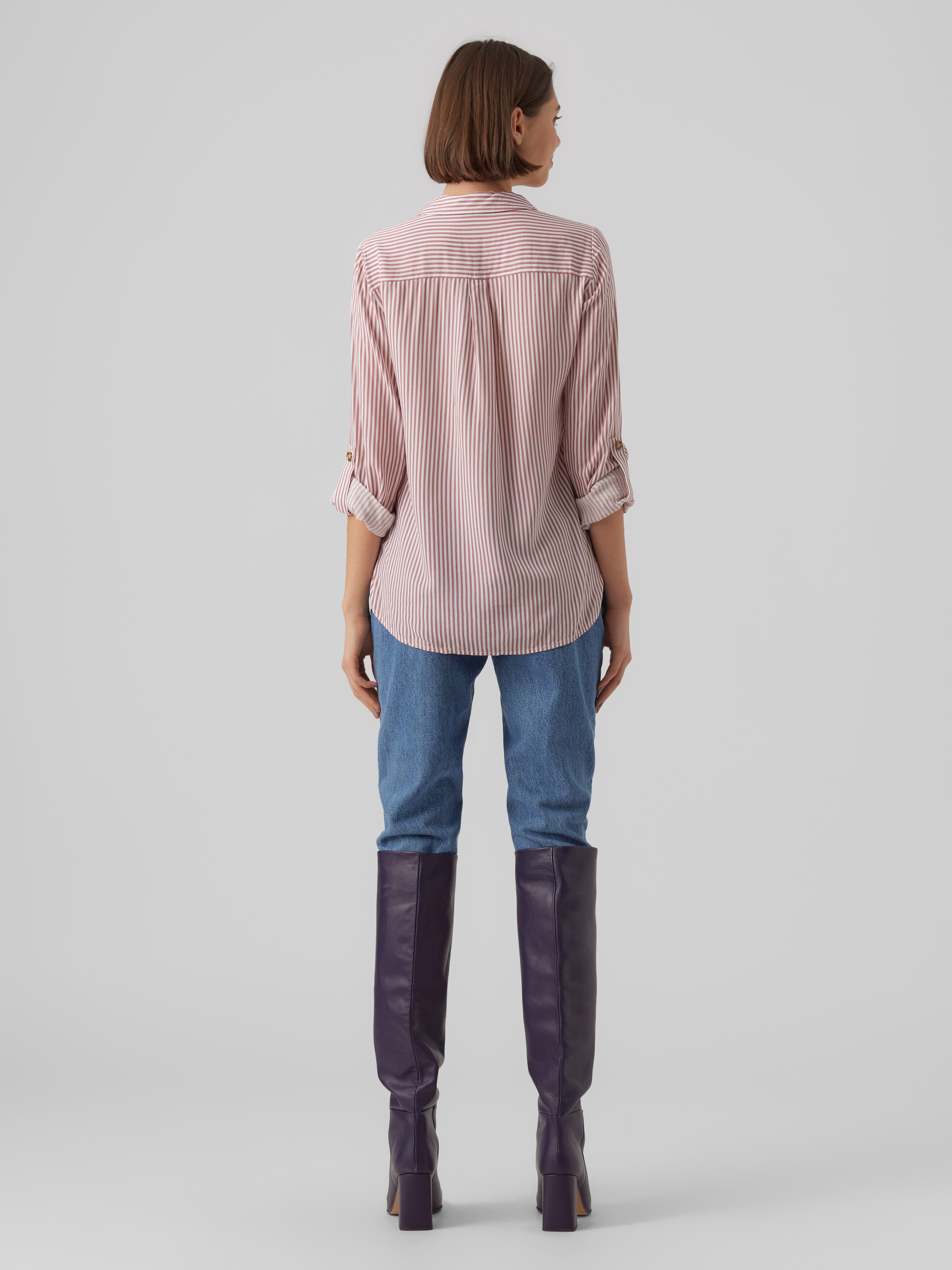 Vero Moda Hemdbluse »VMBUMPY L/S SHIRT NEW WVN GA NOOS« Viskose, regular fit