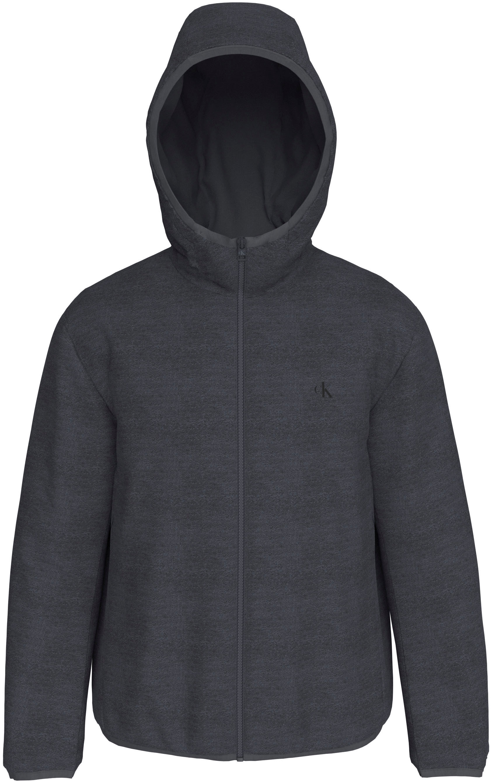 Calvin Klein Jeans Allwetterjacke »HI-NECK JACKET«, mit Kapuze, Logodruck, Kapuze