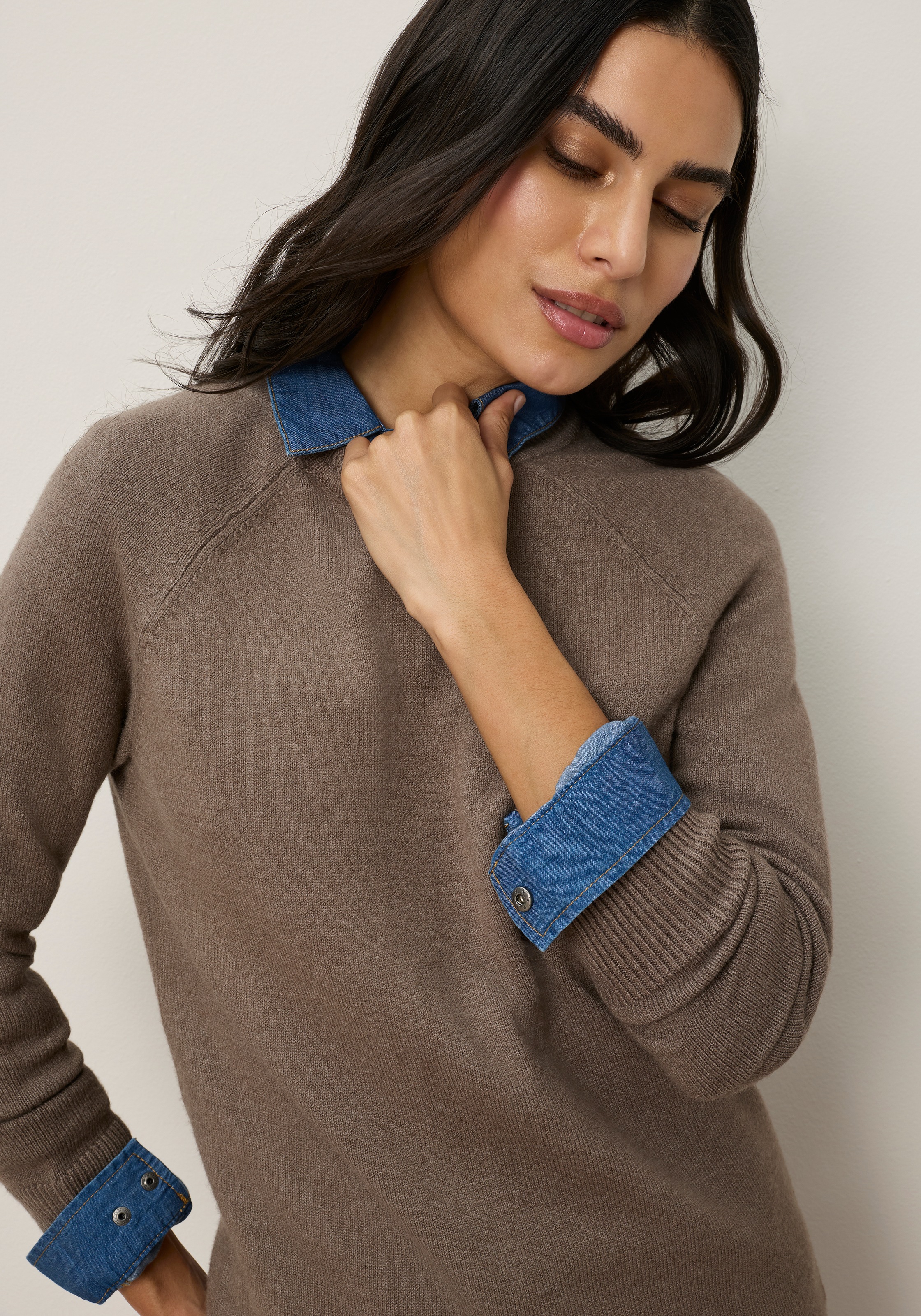 Tamaris Strickpullover »mit Oversize-Passform« mit seitlichen Schlitzen