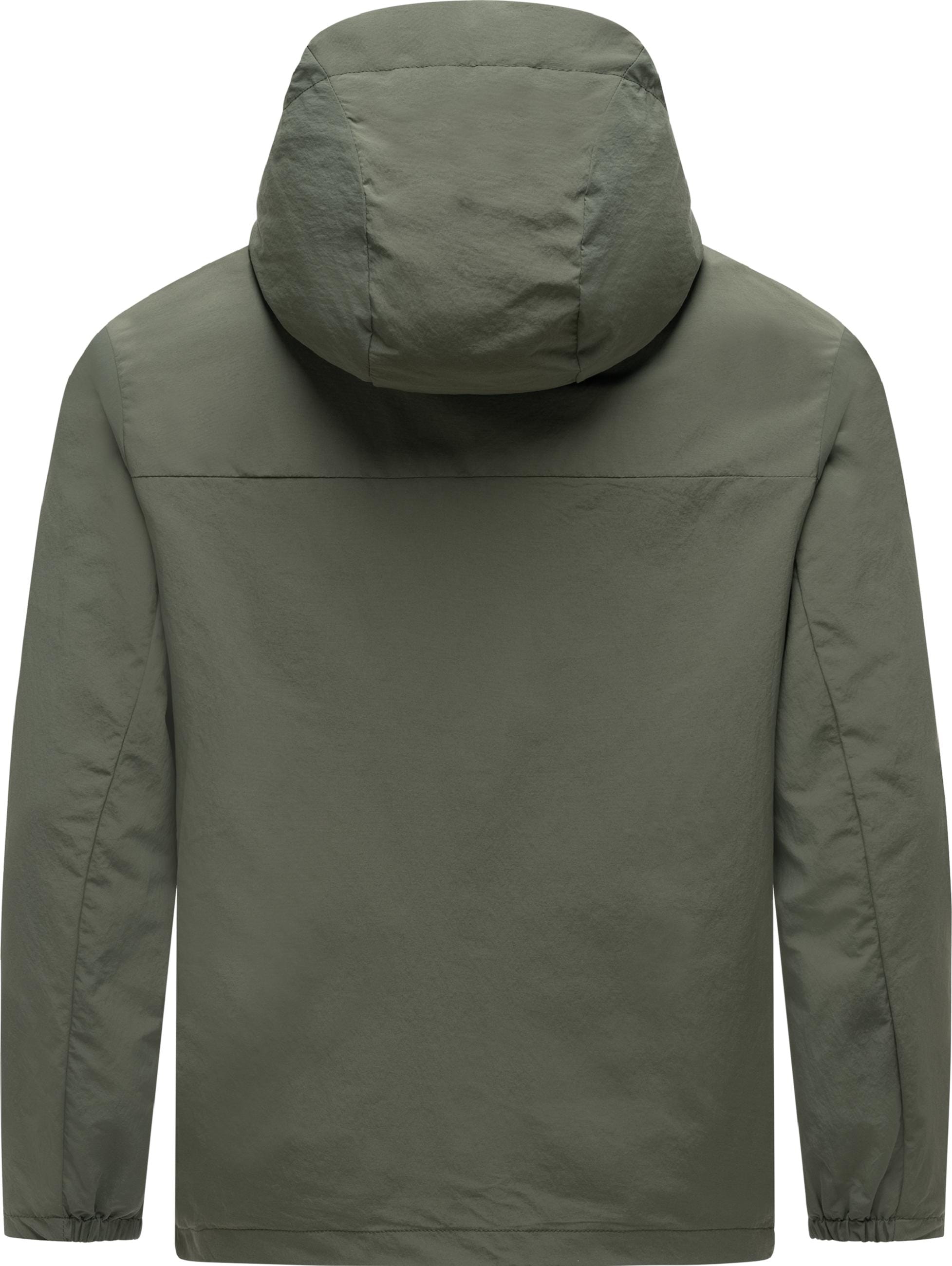 Ragwear Outdoorjacke »Kapuzenjacke Lewie« mit Kapuze Übergangsjacke mit wasserdichtem Reißverschluss