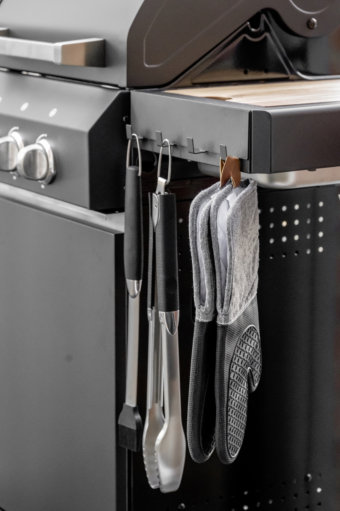 WENKO Topfhandschuhe »Modell Ada«, (Set, 2 tlg.), Ofen- und Grillhandschuhe, extra langer Schaft, Baumwollinnenseite