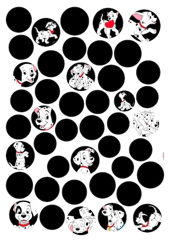 Komar Wandtattoo »101 Dalmatiner Dots«, (44 St.), selbstklebend, rückstandslos abziehbar kaufen