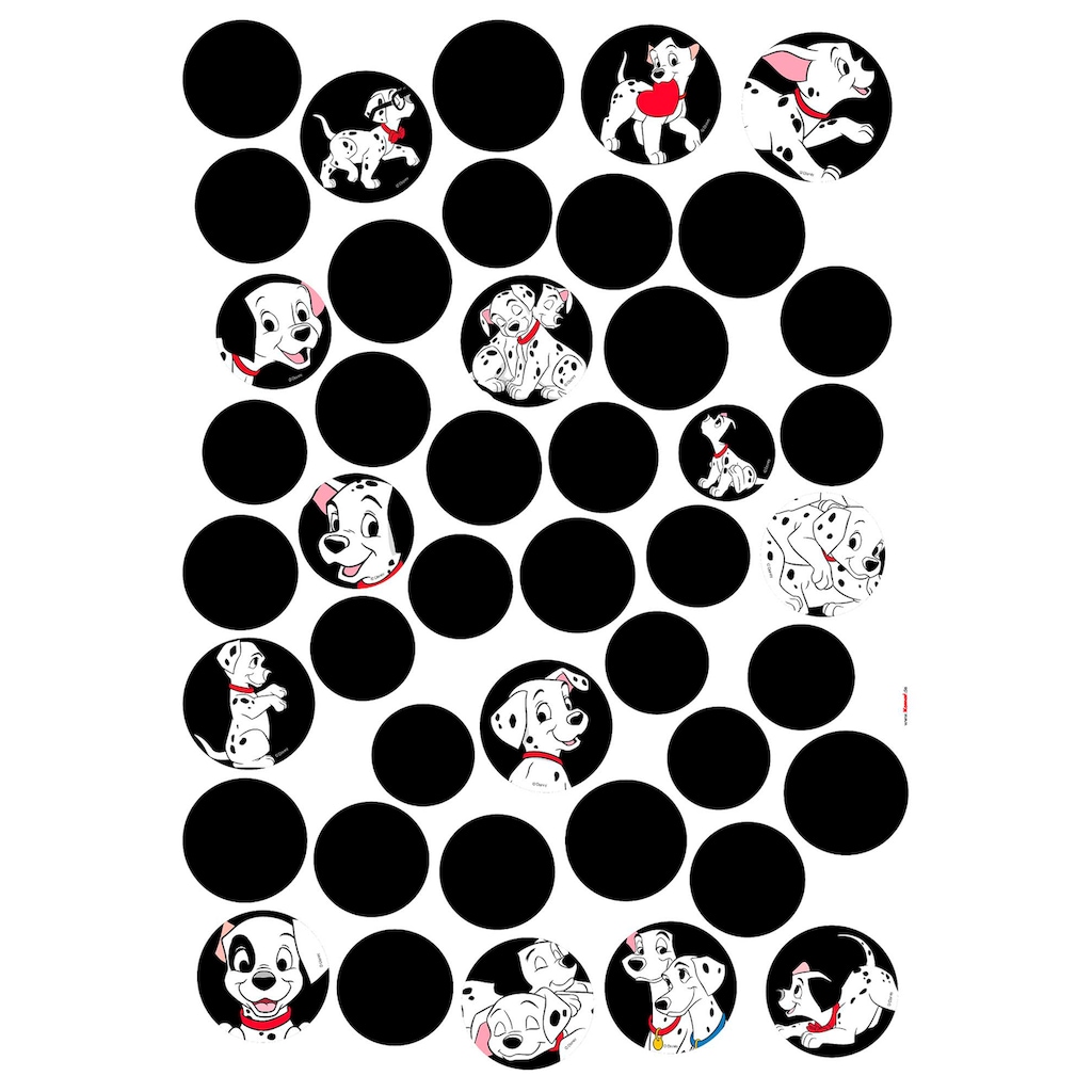 Komar Wandtattoo »101 Dalmatiner Dots«, (44 St.)