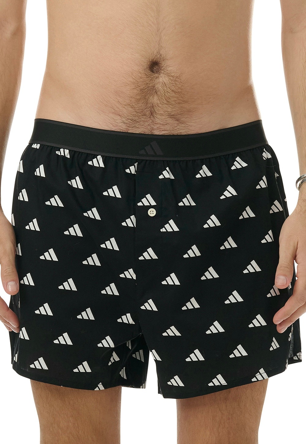adidas Sportswear Webboxer »Active Woven«, (2er Pack), Lockere Passform, Knopfleiste