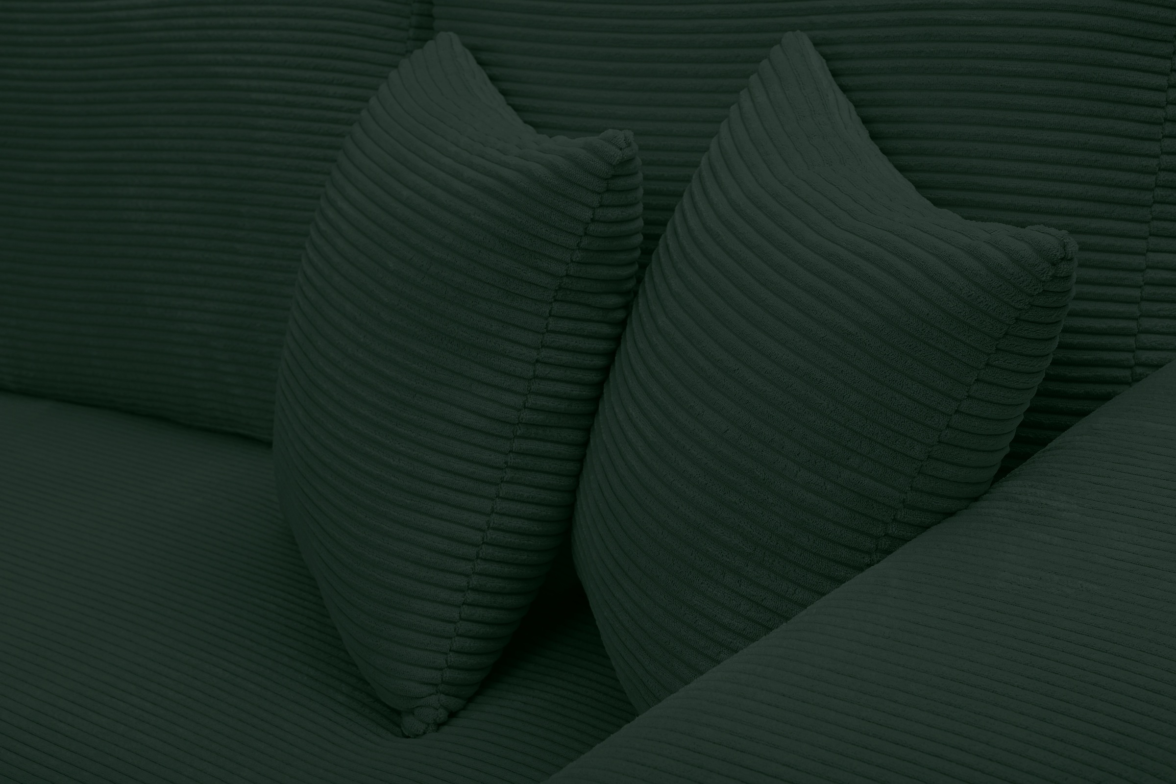 WERK2 Ecksofa »Eden modern und zeitlos, geschmackvolles Sofa, Breite 286cm, L-Form« Design Ecksofa in Cord mit besonders weichem Sitzkomfort