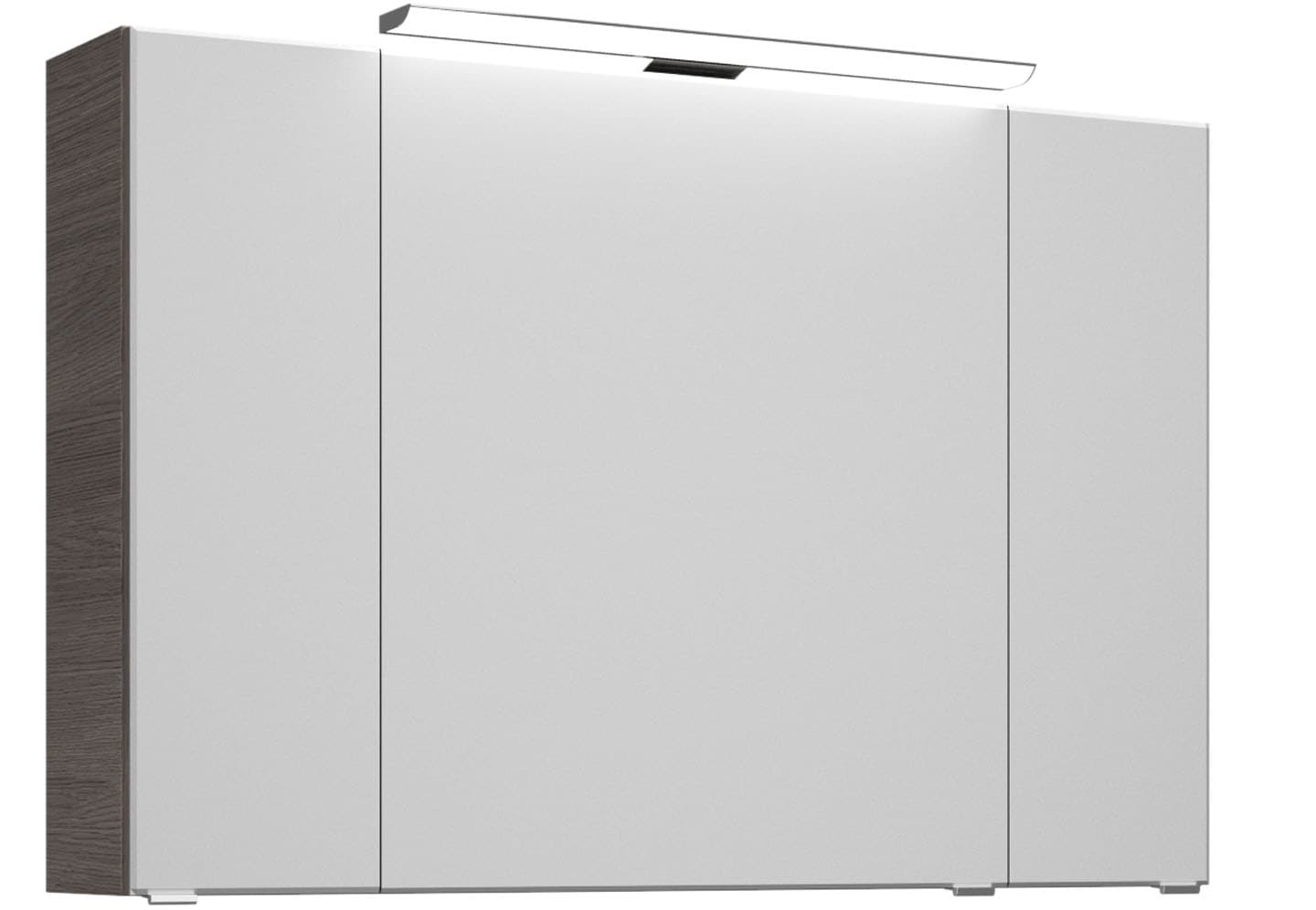 Saphir Badmöbel-Set »Trentino 2-tlg Mineralmarmor-Waschtisch, Spiegelschrank mit LED-Profil«, (3 St.), Badmöbel-Set 110cm breit, inkl. Türdämpfer, 3 Türen, 2 Auszügen