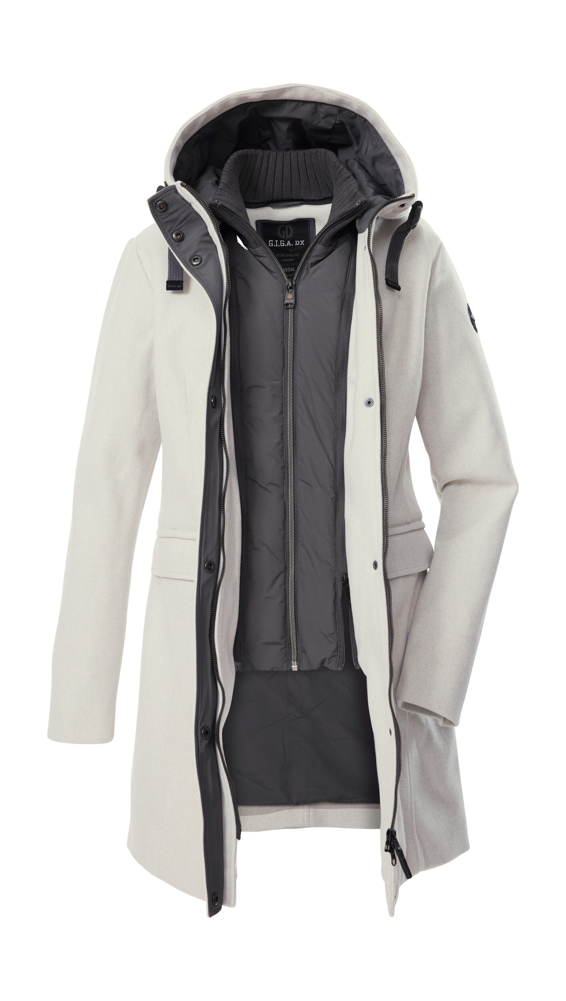 G.I.G.A. DX by killtec Parka »GW 19 WMN PRK«, Windabweisender Damen Parka mit Kapuze, Gilet, 2-Wege-Reißverschluss