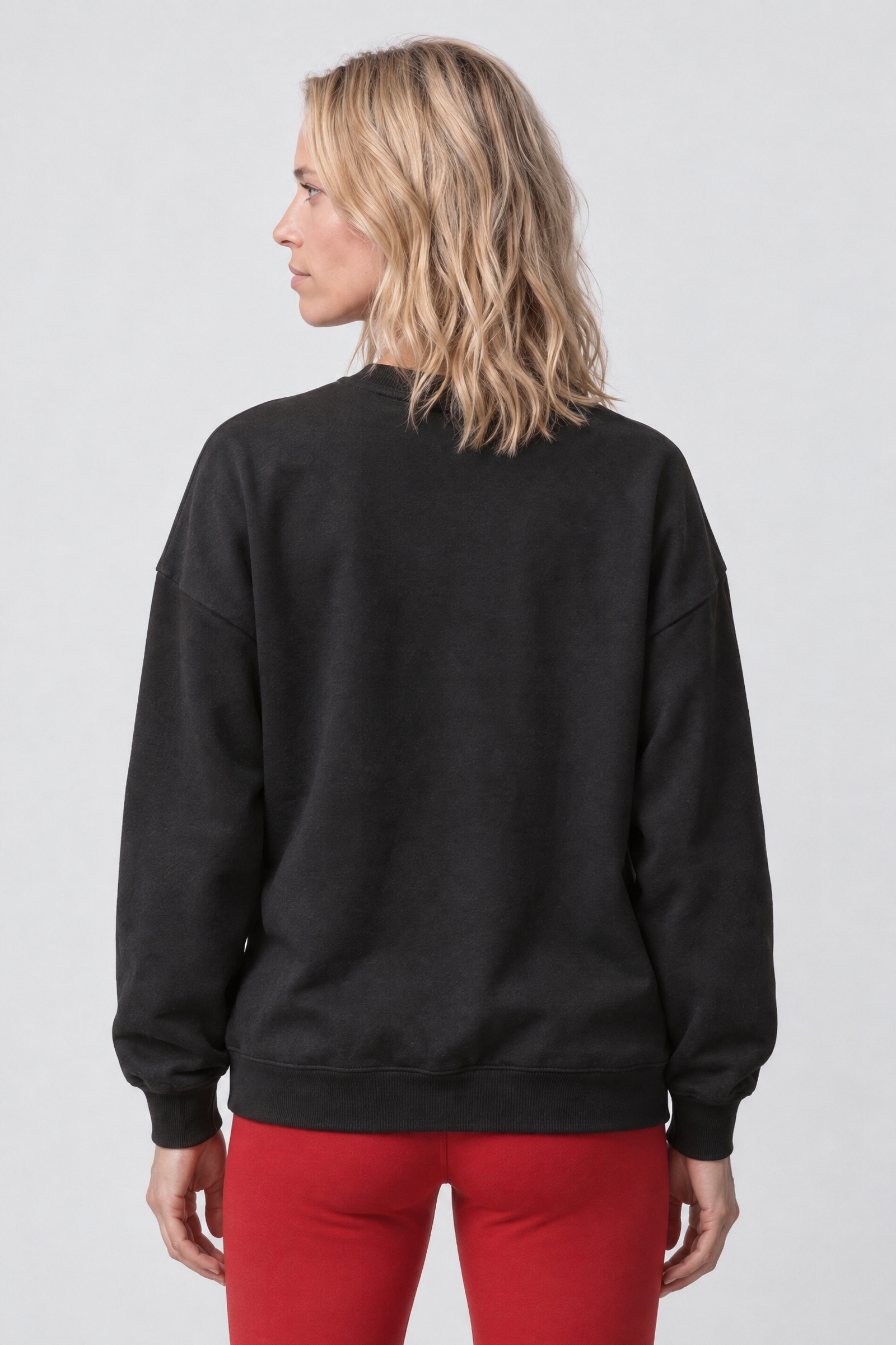 Alife & Kickin Sweatshirt , Lotusblüte unter dem NAMASTE-Schriftzug, breite Rippbündchen
