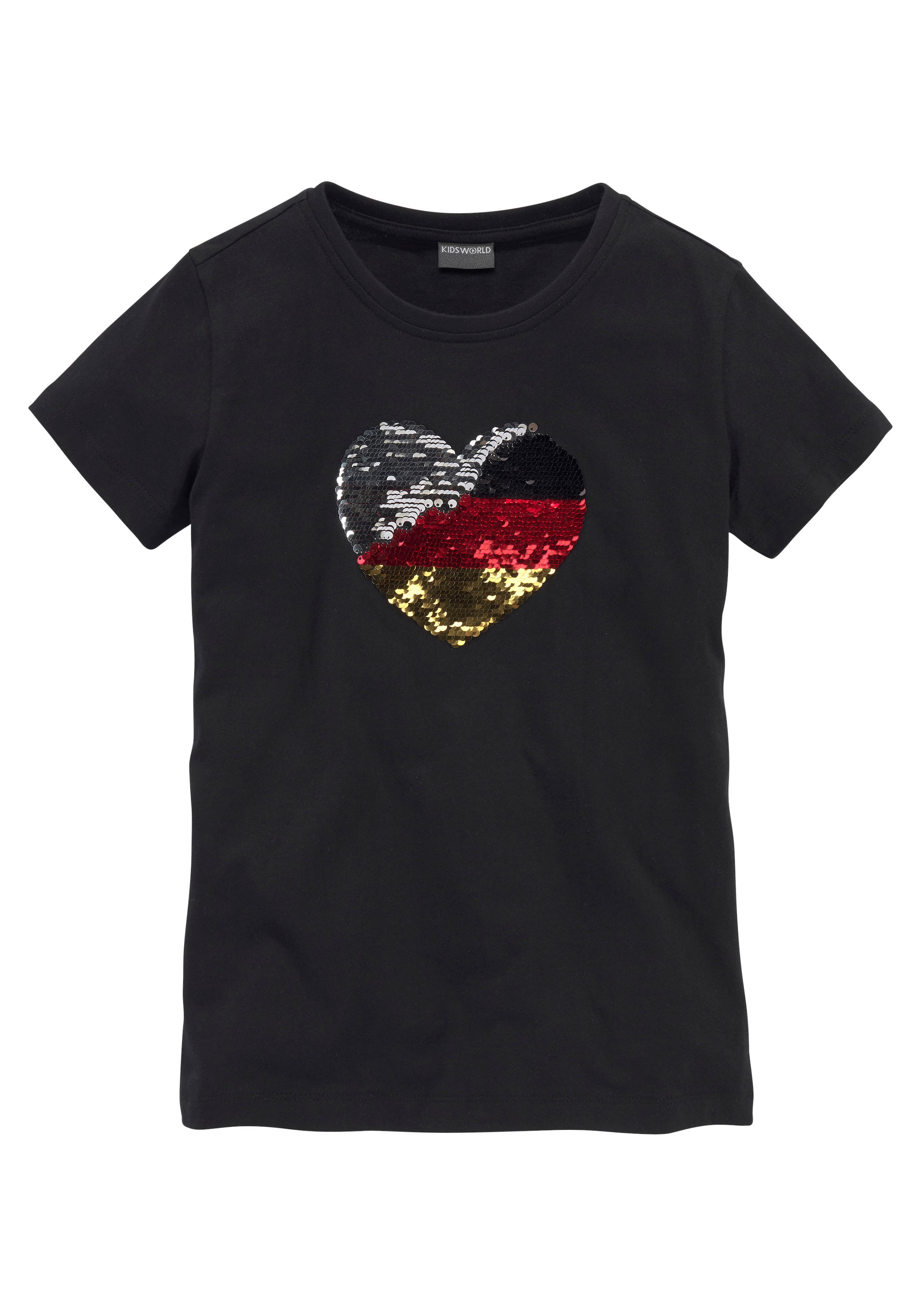 Wendepailletten Shop im »Fußballshirt«, Online OTTO T-Shirt mit KIDSWORLD