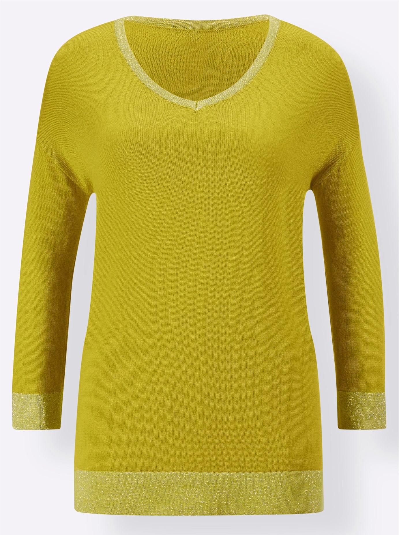 creation L V-Ausschnitt-Pullover »Viskose-Seiden-Pullover«