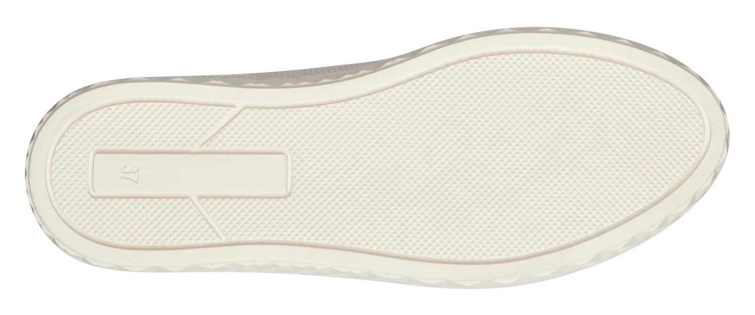 MARCO TOZZI Plateausneaker, Freizeitschuh, Halbschuh, Schnürschuh mit seitlichem Reißverschluss