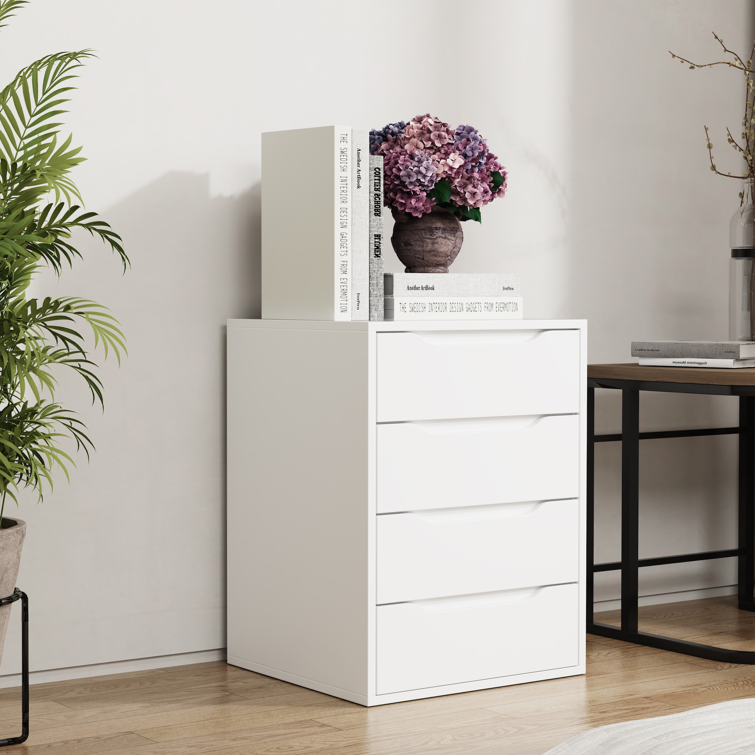 VCM Nachttisch »Holz Nachtschrank Nachttisch Schublade Malira L«