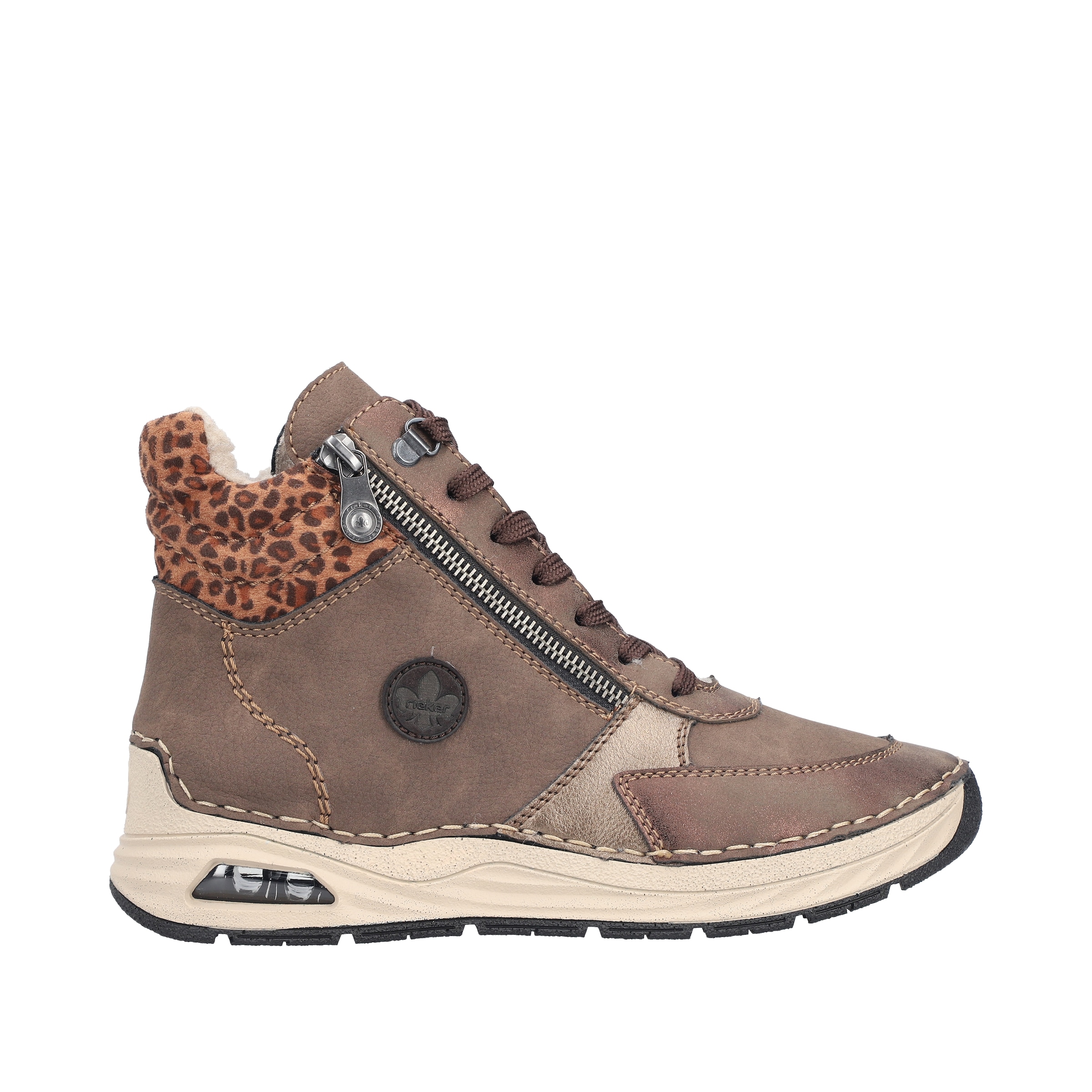 Rieker Winterboots  Schnürboots, Schnürstiefelette, High-Top-Sneaker mit Reißverschluss