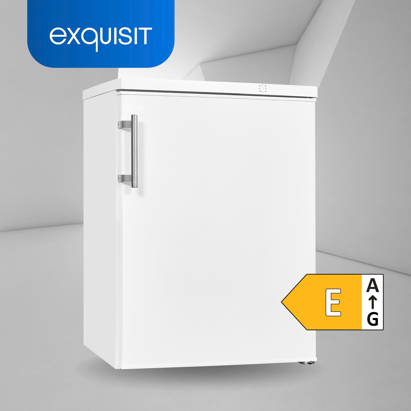 exquisit Gefrierschrank »GS18-H-170E weiss«, 85,0 cm hoch, 60,0 cm breit, 98 L Volumen, 4 Sterne Gefrieren