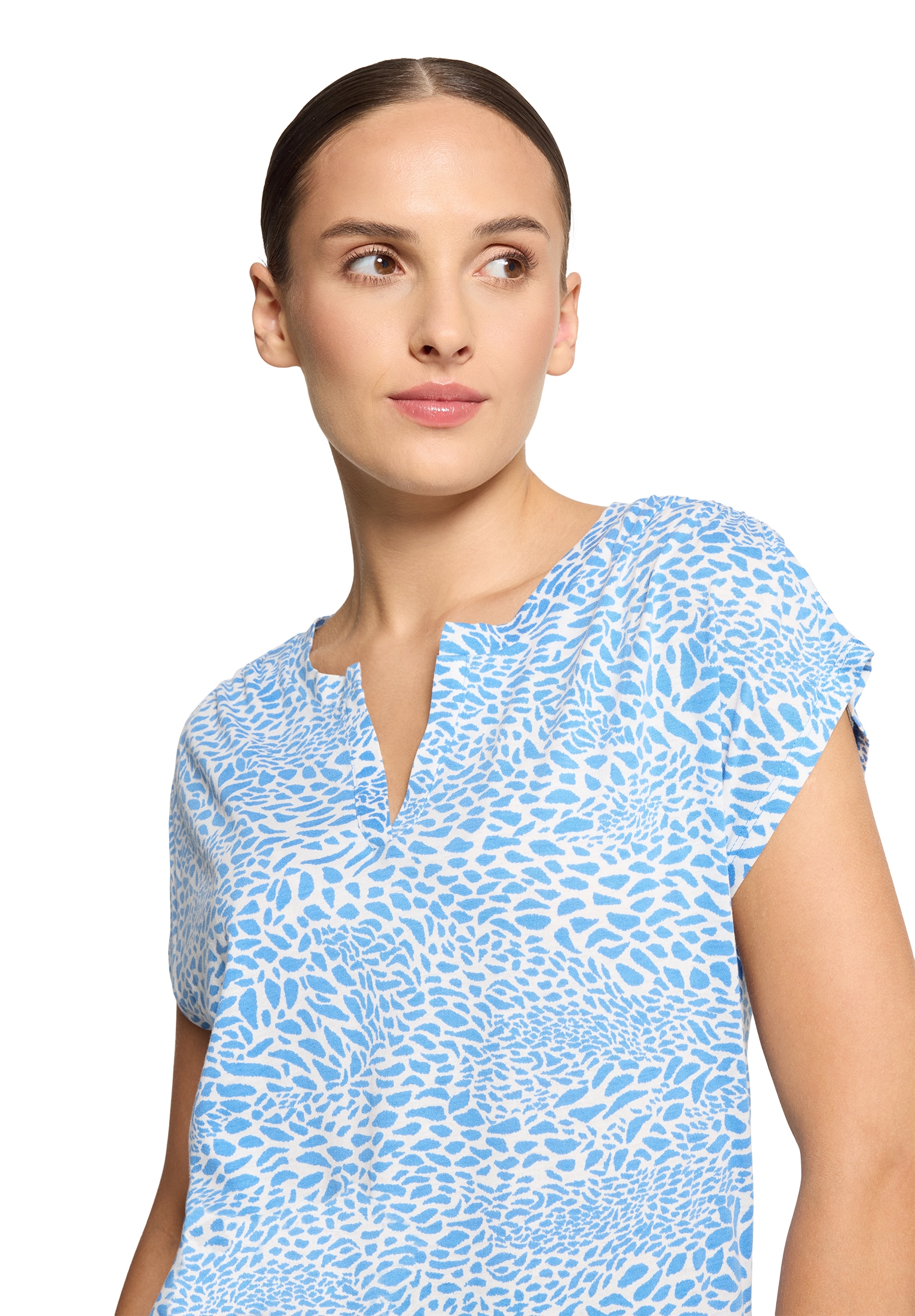 Betty&Co Kurzarmshirt »Casual-Shirt mit Tunnelzug«