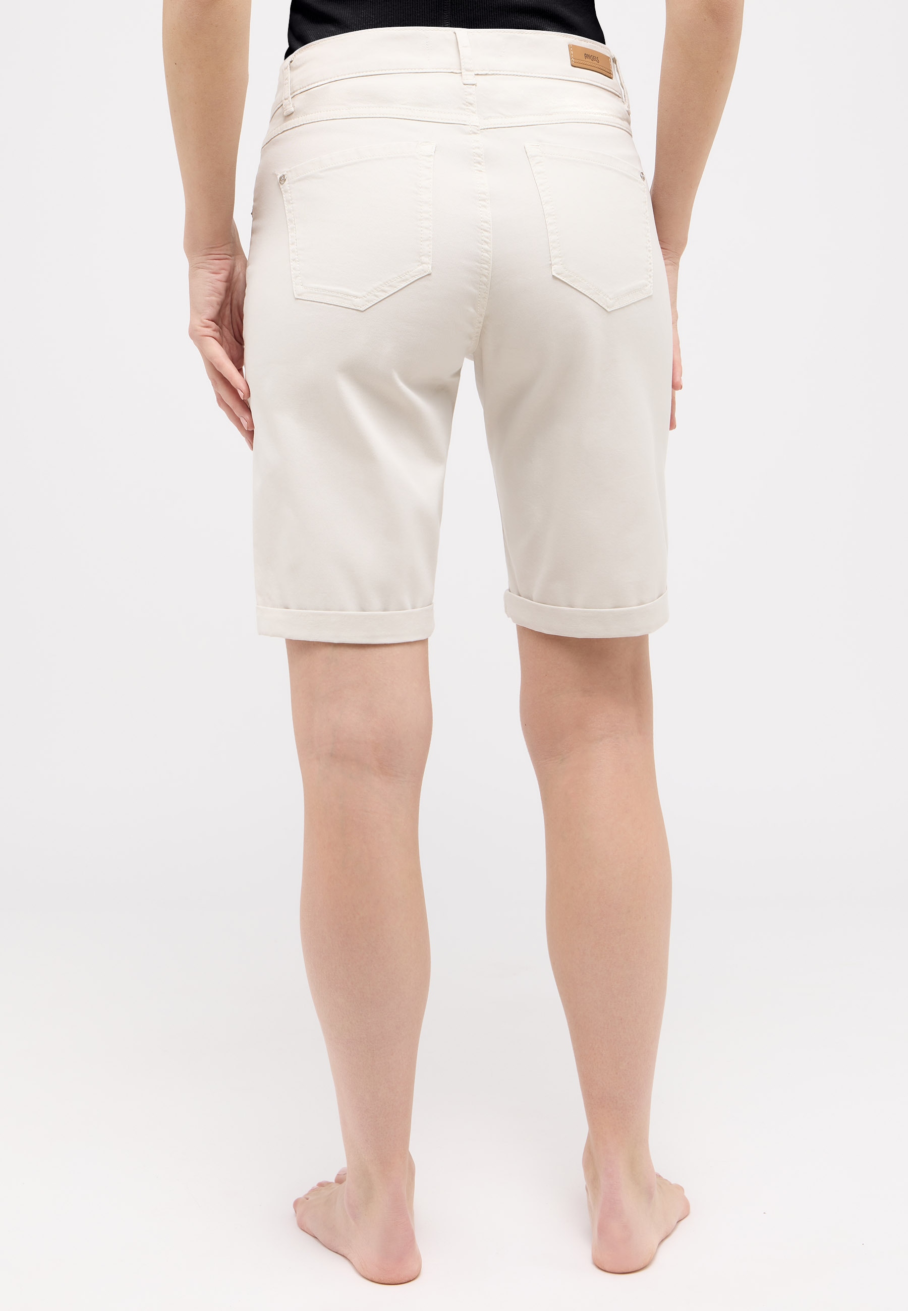 ANGELS Bermudas »BERMUDA TURN UP«  mit Umschlagsaum, Stretch, Straight-Fit