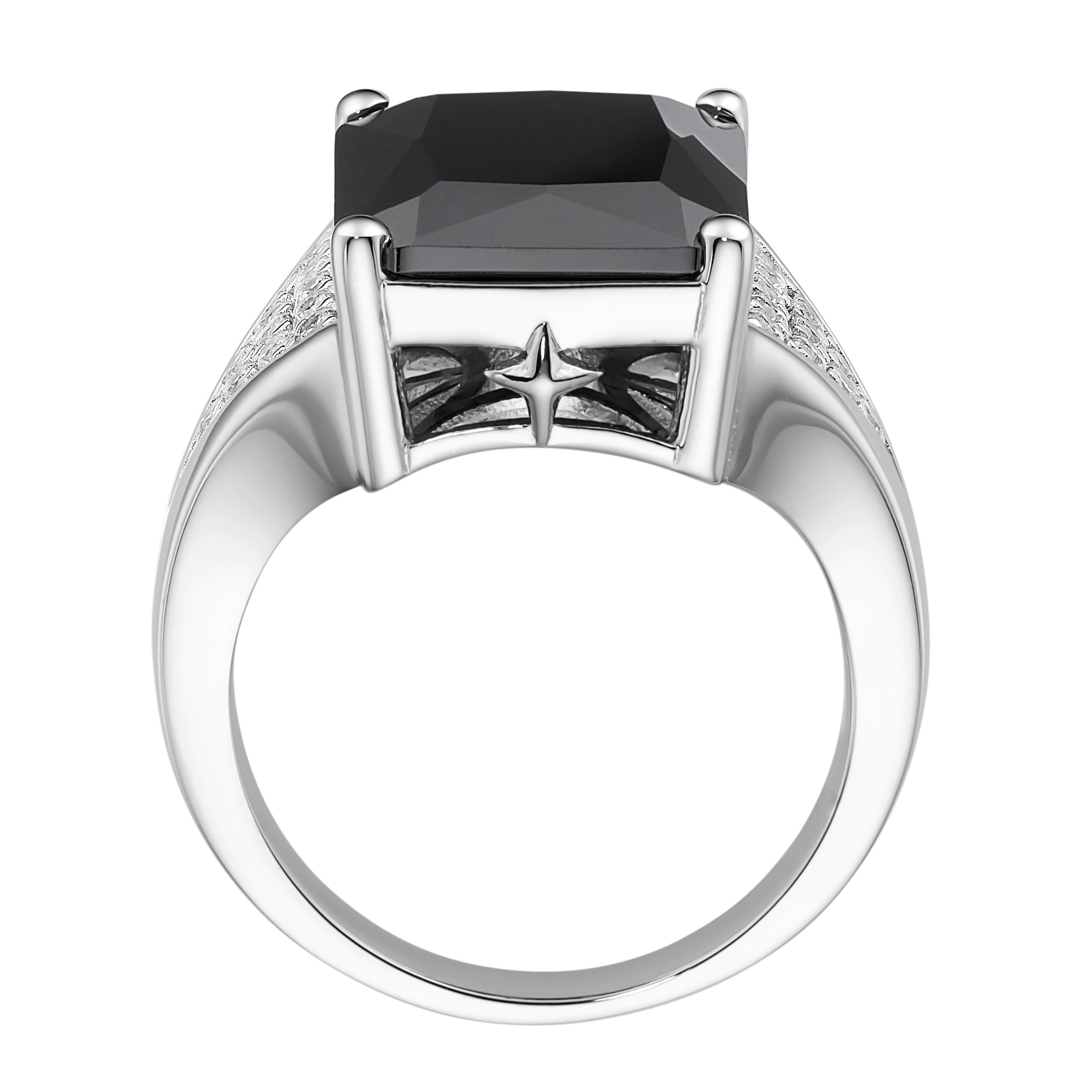 GIORGIO MARTELLO MILANO Silberring »Ring mit weißem oder schwarzem Zirkonia, Silber 925«