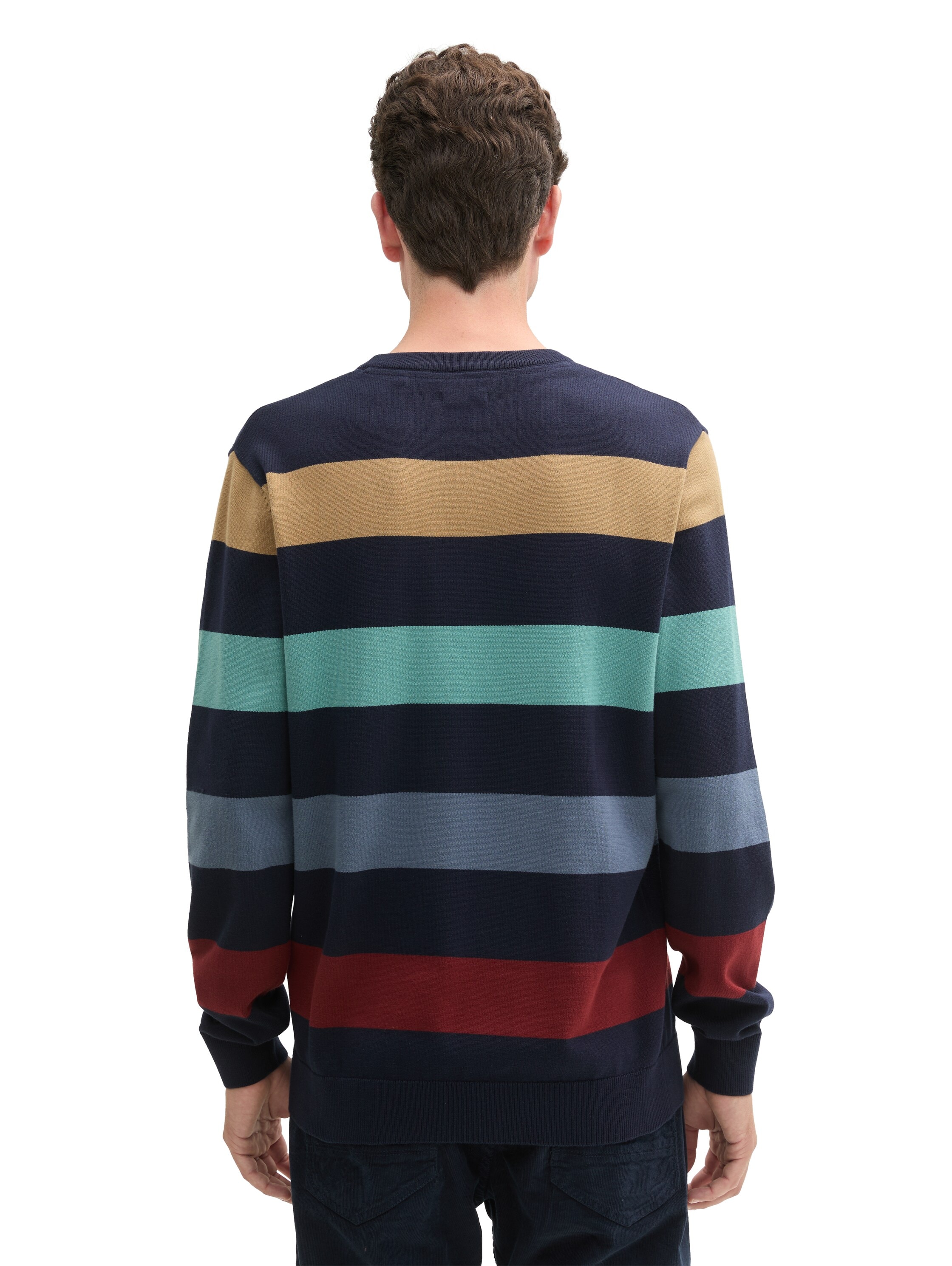 TOM TAILOR Strickpullover, mit Blockstreifen