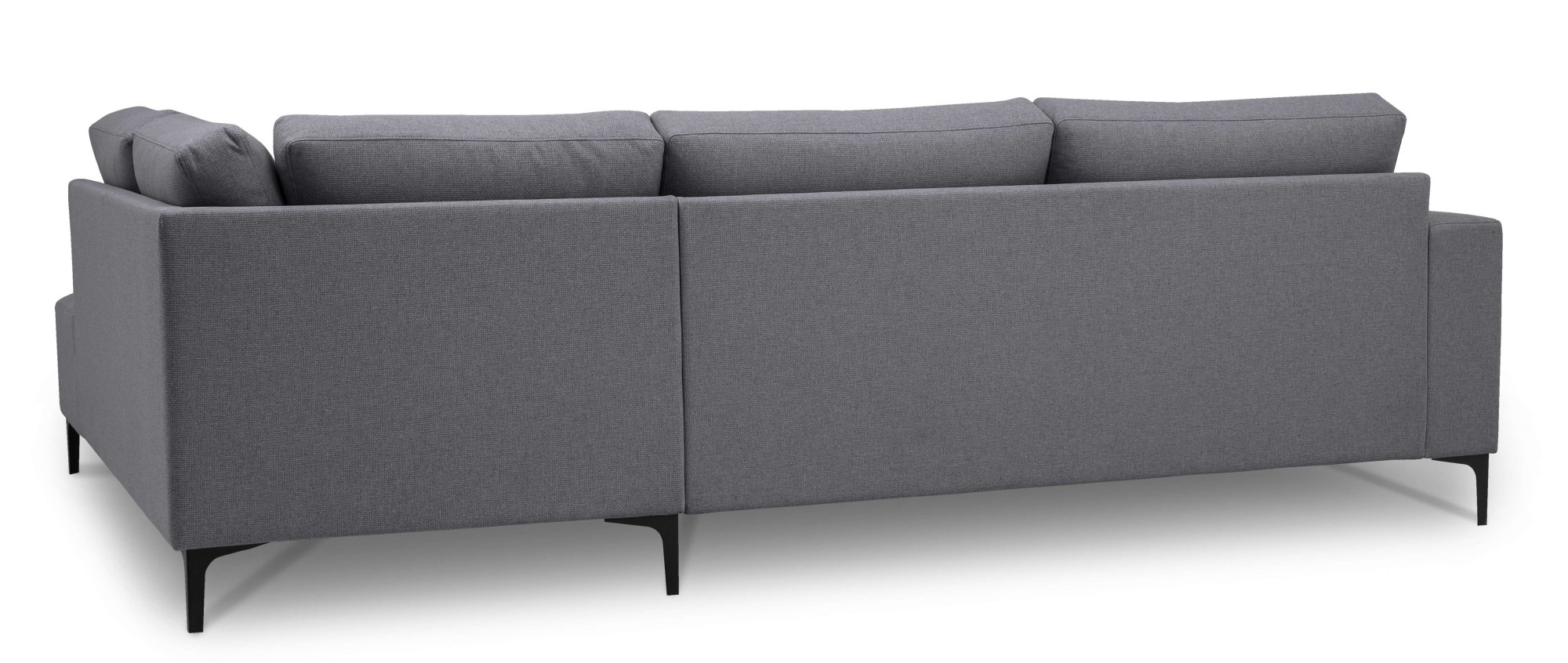 Home affaire Ecksofa »Tournon, L-Form, Breite 256 cm, Webstoff, Chenille«, Designsofa im nordischen Stil, Wellenunterfederung, Metallfüße
