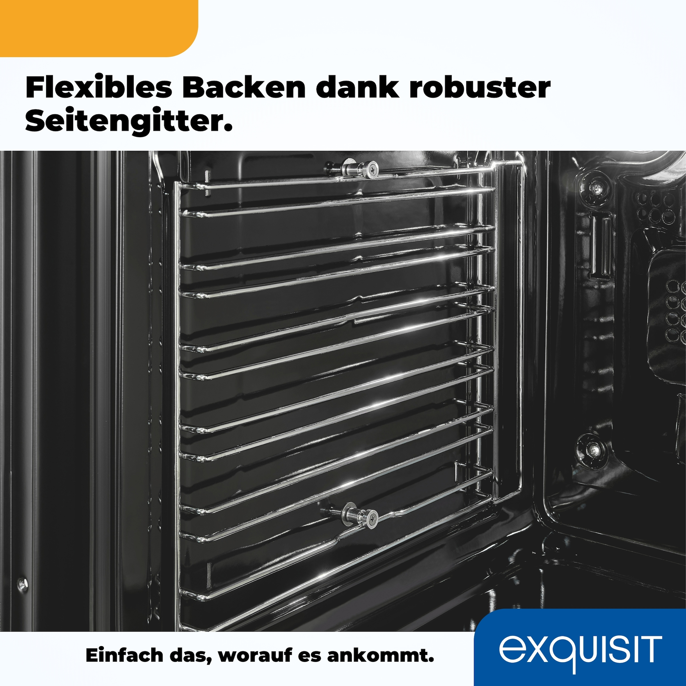 exquisit Elektro-Herd-Set »EHE 185-HZ-020 inox«