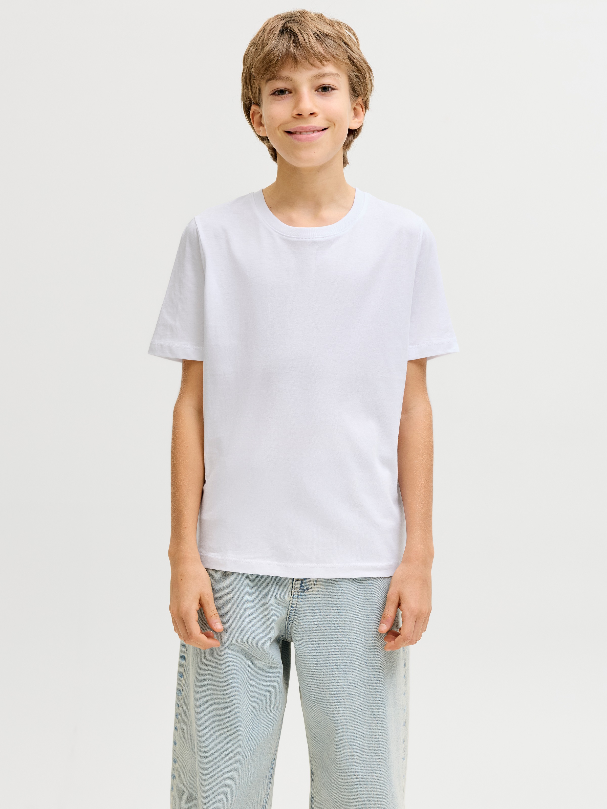 Jack & Jones Junior T-Shirt »JJEORGANIC BASIC TEE SS 3PK MP NOOS JNR« Packung, 3 tlg.