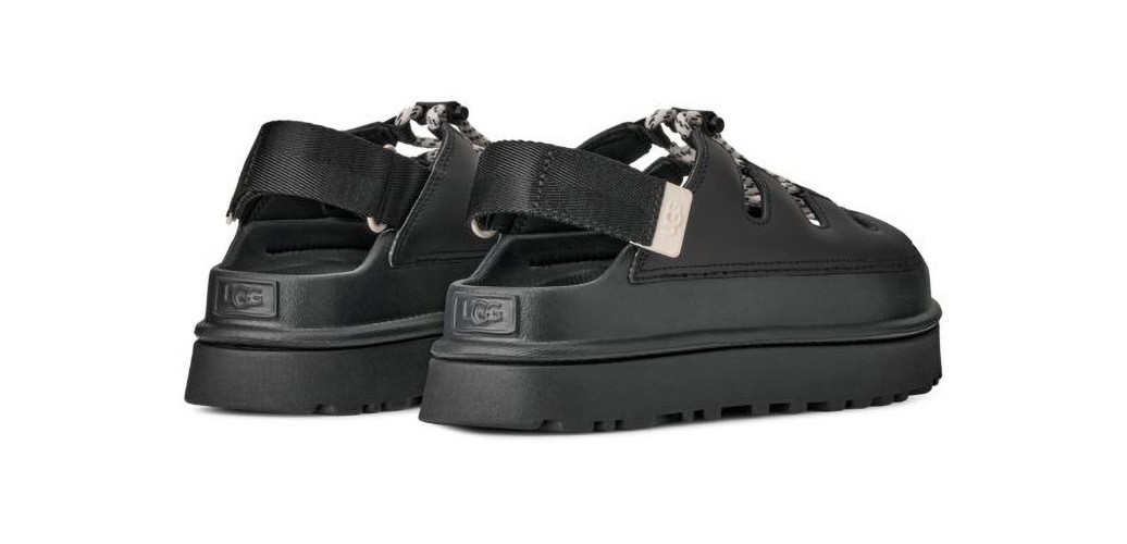 UGG Plateausandale »GOLDENGLOW TOGGLE SANDAL«  Plateau, Klettschuh, Riemchensandale mit Kontrast-Details