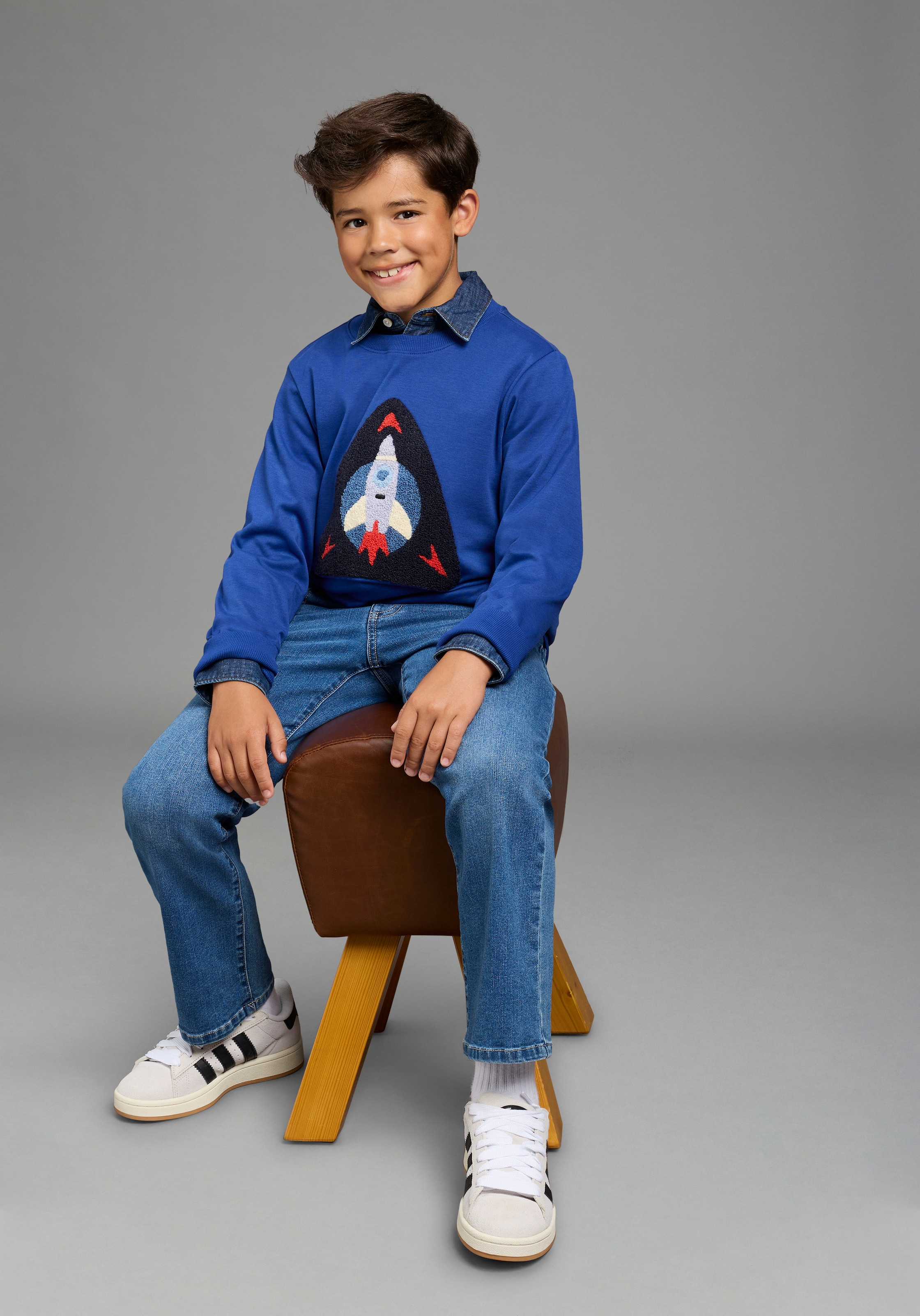 Scout Straight-Jeans »Gerade Schlupf-Stretchjeans - NEU von SCOUT« für Jungen, straight fit, mit mehreren Taschen inklusive Coinpocket