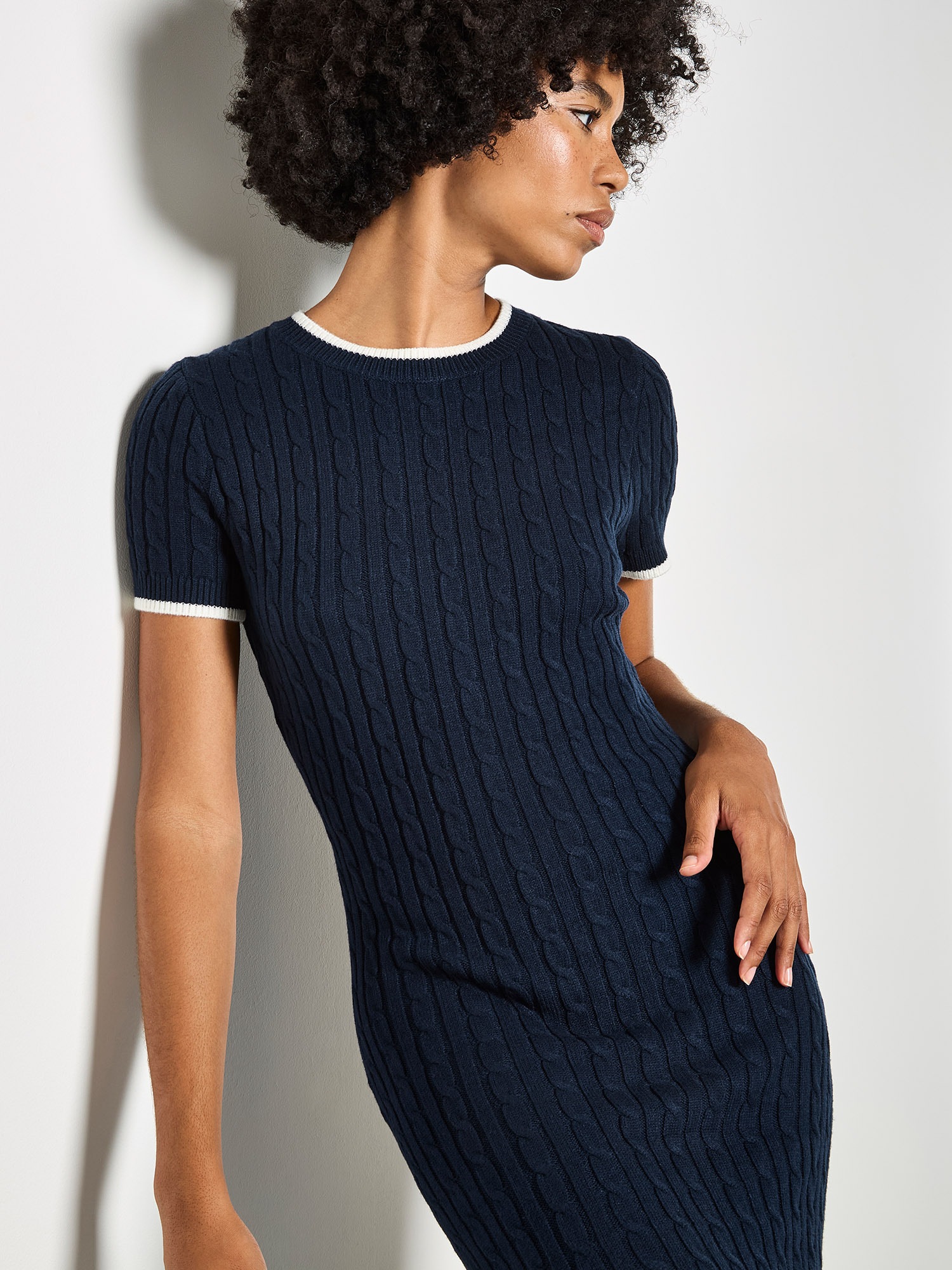 Apricot Midikleid »Midikleid« in unifarben
