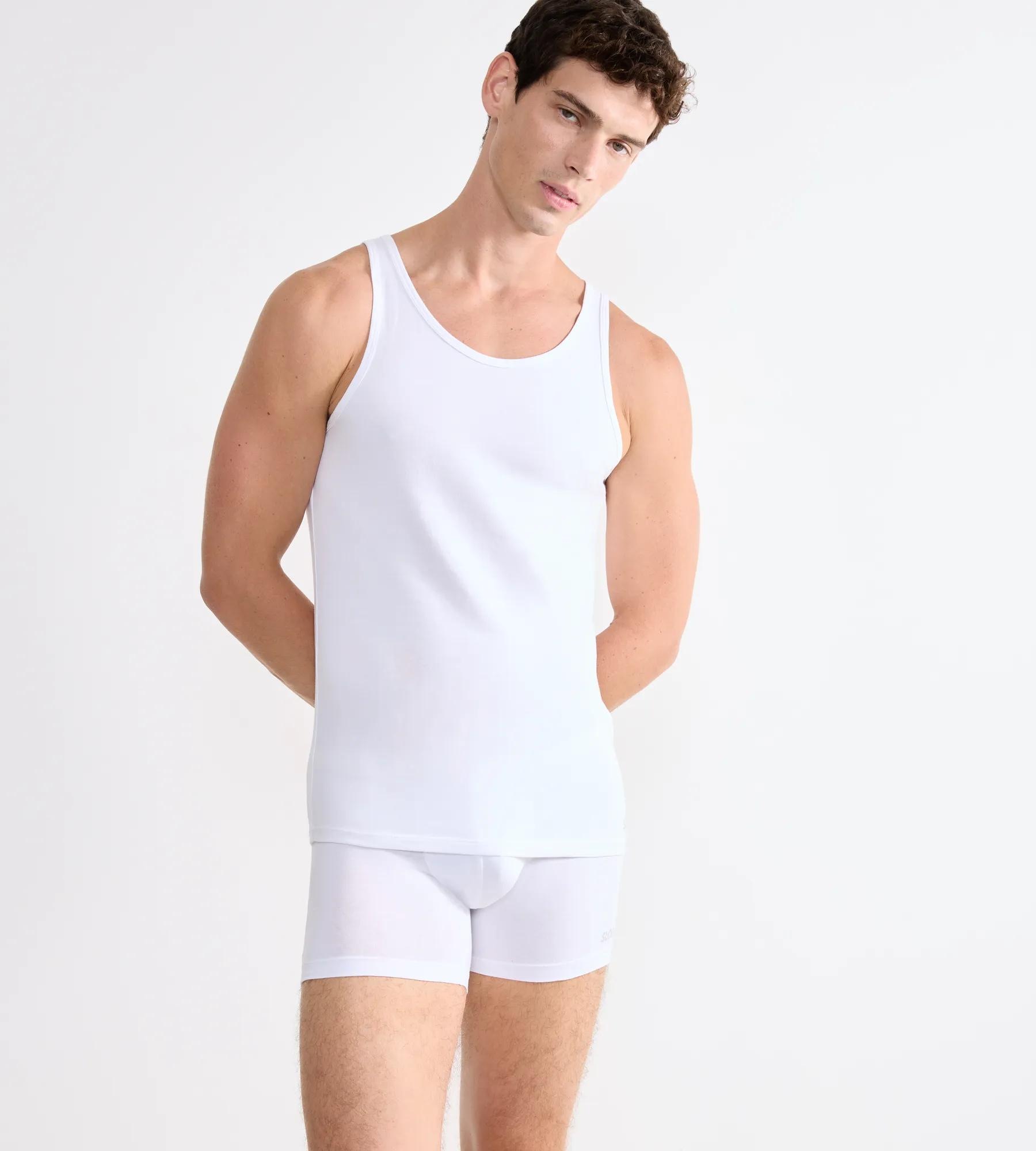 sloggi Tanktop »men GO ABC 2.0« 2er Pack,  Rundhalsausschnitt, ärmellos, Regular Fit, Baumwollmischung
