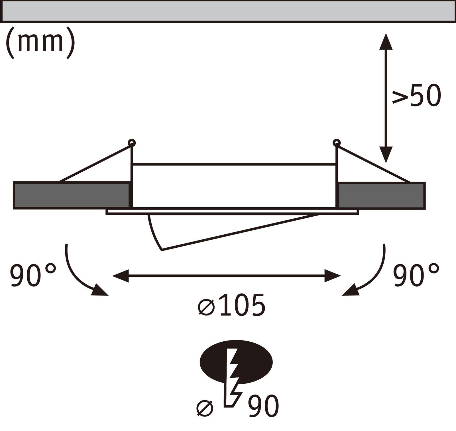 Paulmann LED Einbauleuchte »LED Einbauleuchte White Select Aumus 5W 700lm 230V 2700 - 6500K« 1 Stk. Tageslichtweiß Memoryfunktion, mehrere Helligkeitsstufen, Farbwechsler, Farbsteuerung