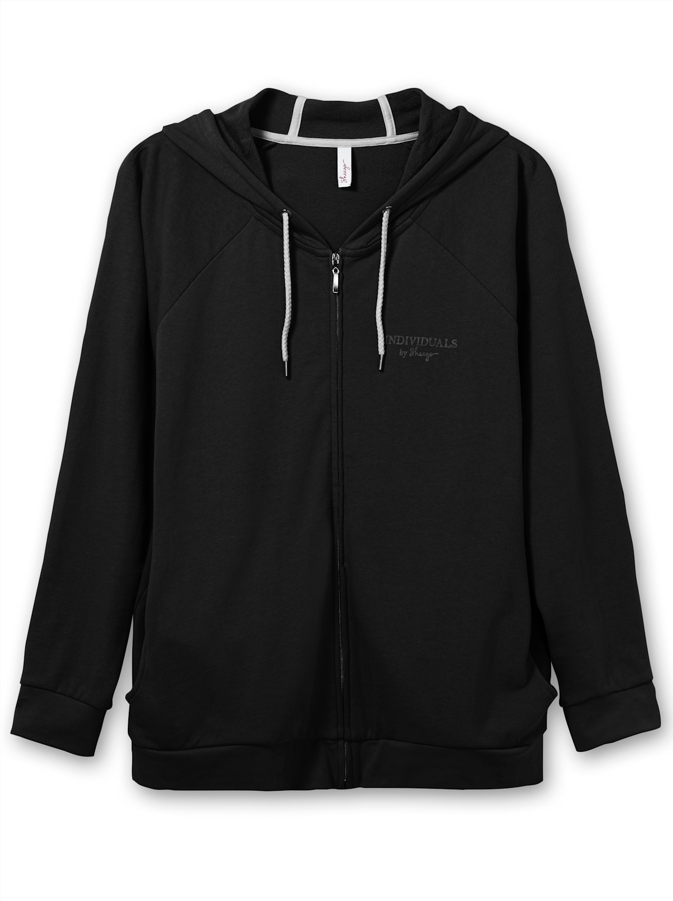 Sheego Shirtjacke »Kapuzensweatjacke«, (1 tlg.)