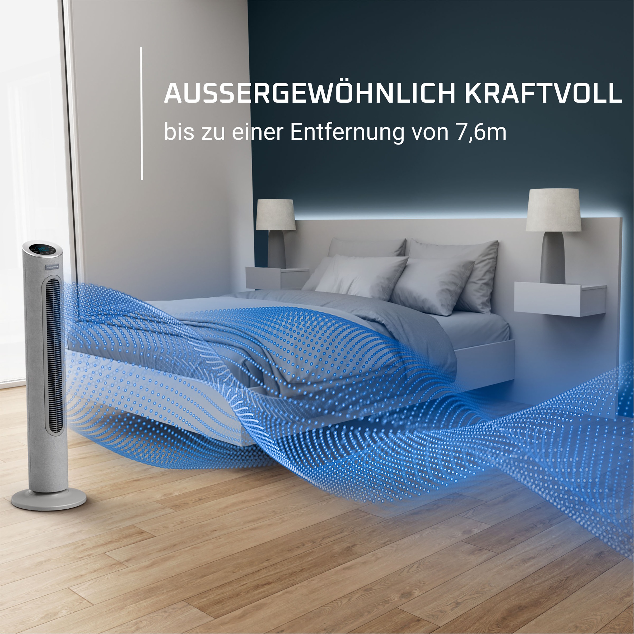 Rowenta Turmventilator »VU6980 Eole Home«, 40 dB(A), 7 Geschwindigkeiten, Fernbedienung, digitaler 12 h Timer