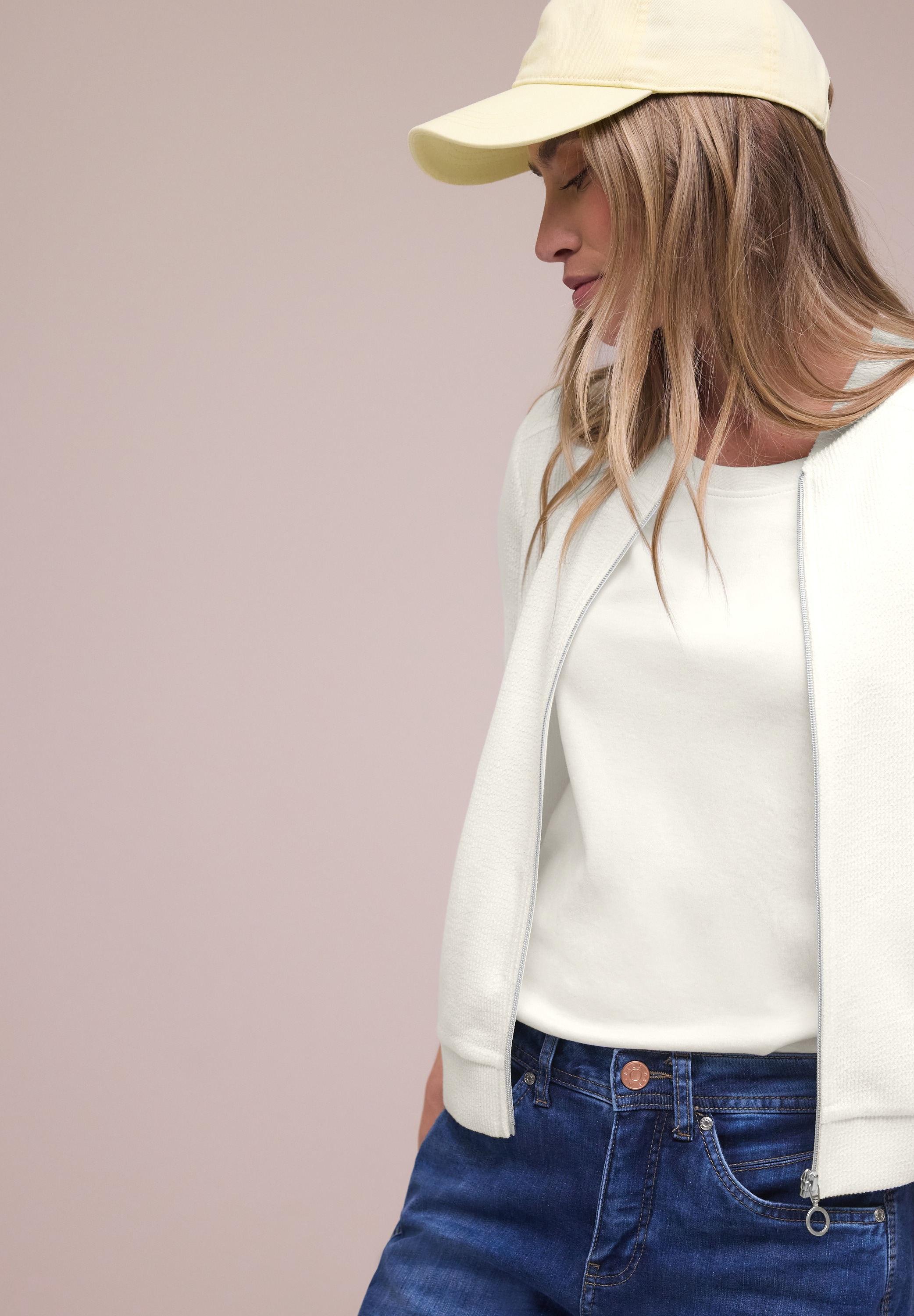 STREET ONE Blouson ohne Kapuze mit Zipper und Struktur