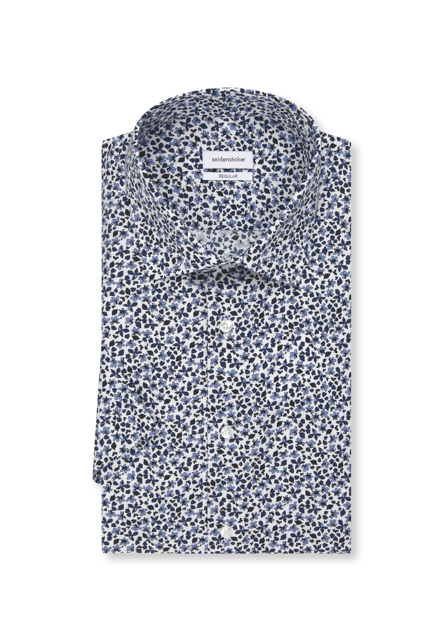 seidensticker Businesshemd »Regular« Regular 1/2 Kentkragen Druck