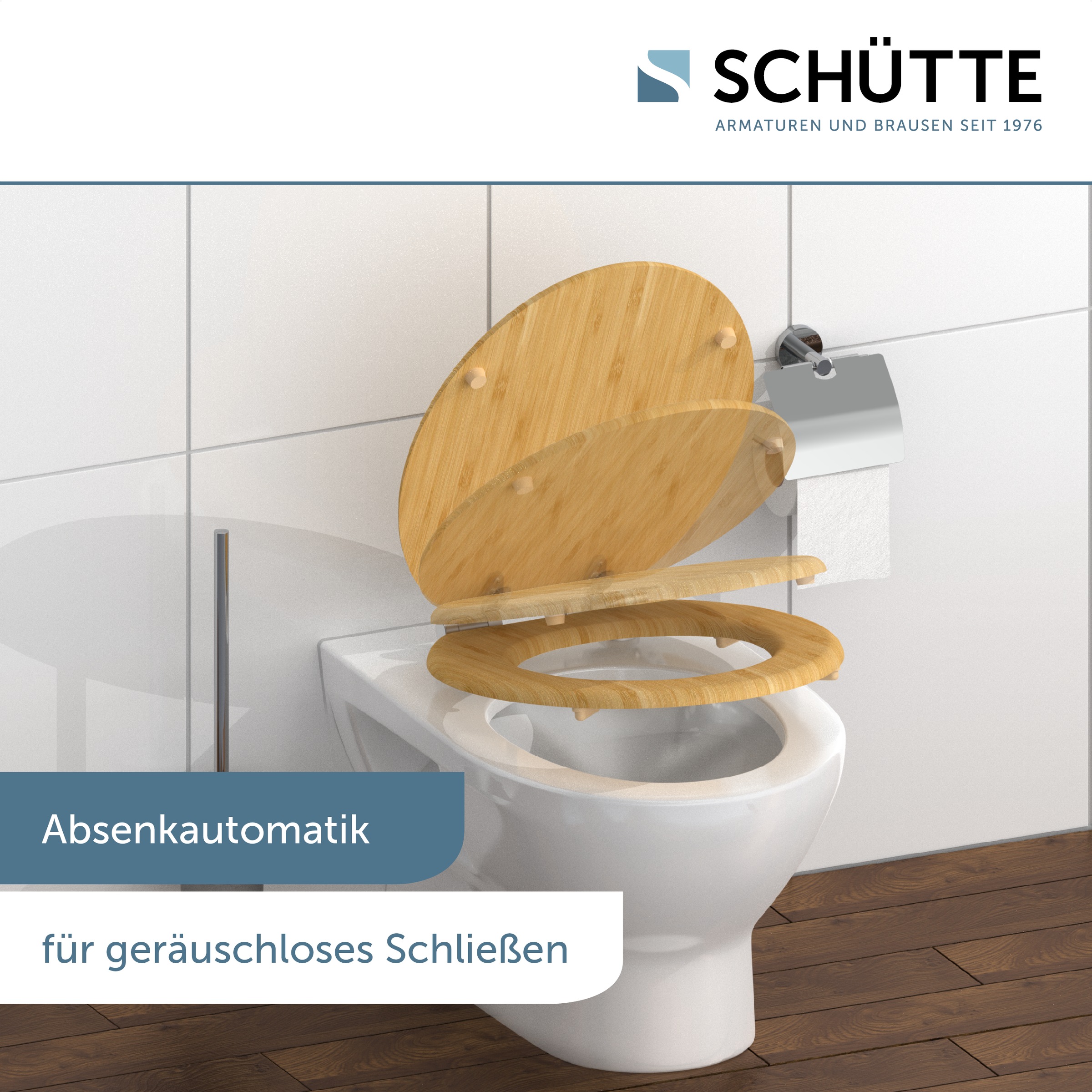 Schütte WC-Sitz »Bambus« 1 Stk. tlg. bruchsicher und kratzfest, Absenkautomatik, Standardmaß