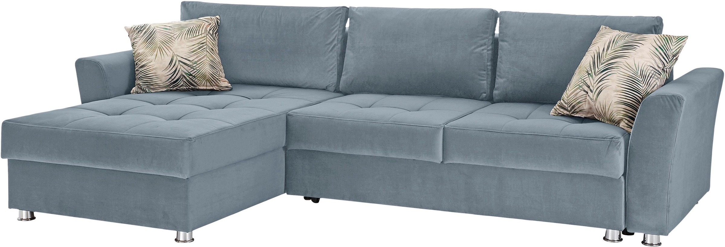 INOSIGN Ecksofa »Torben L-Form«, inkl.Bettfunktion und Bettkasten, Ottomane rechts/links montierbar