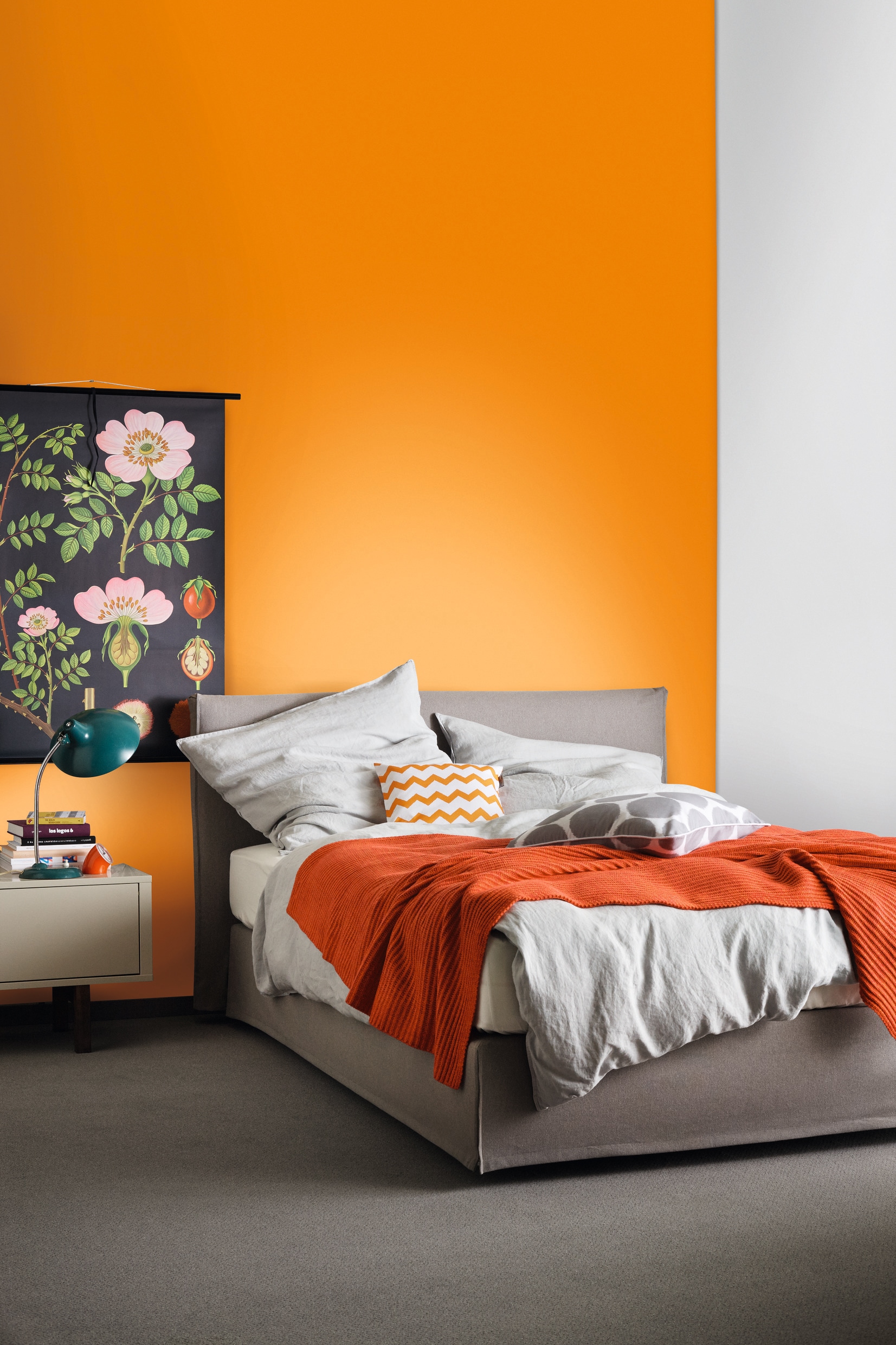 SCHÖNER WOHNEN FARBE Wand- und Deckenfarbe »TRENDFARBE«, 1 Liter, Mango, hochdeckende Wandfarbe - für Allergiker geeignet
