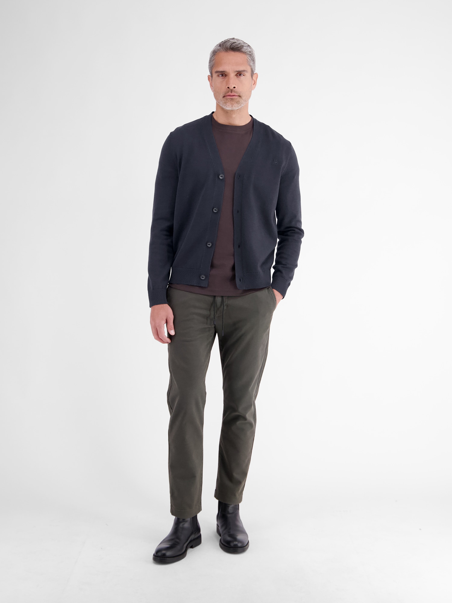 LERROS Strickjacke »Strickjacke im Cardiganstil aus reiner weicher Baumwolle«