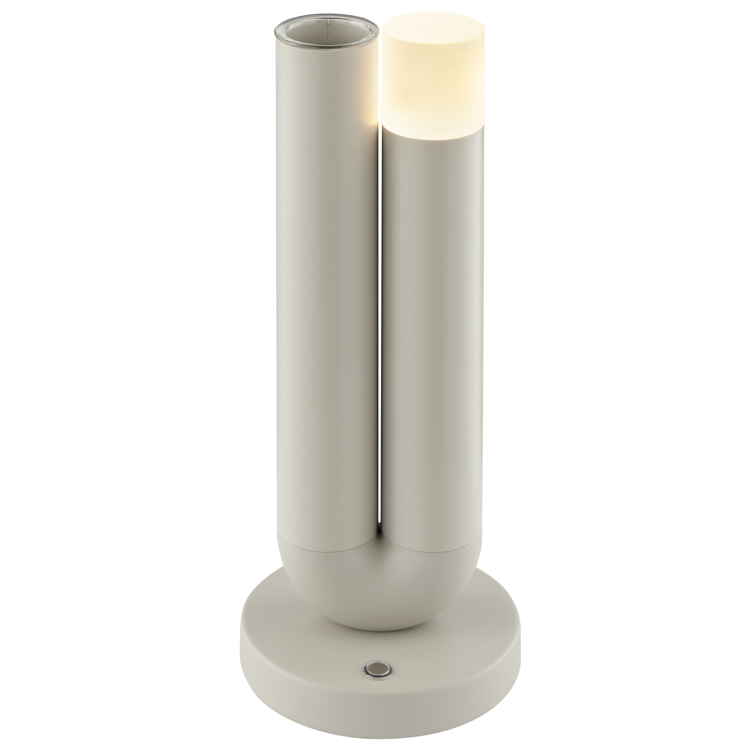 Brilliant LED Tischleuchte »Sayu« LED-Modul 1 Stk. Warmweiß LED Akku-Leuchte mit Vase, 27 cm, 250lm, 2700K, Wireless Charging