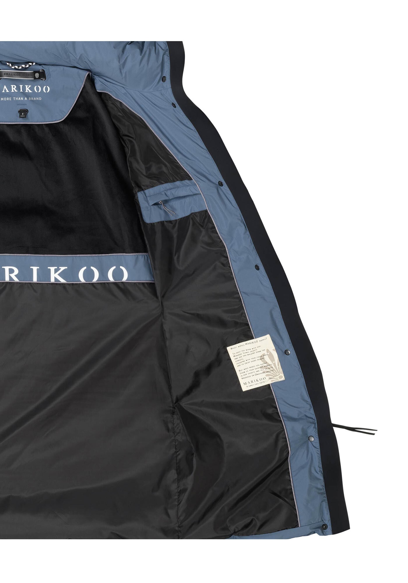 Marikoo Winterjacke »Marikoo TABIAA XVI Steppmantel N099«