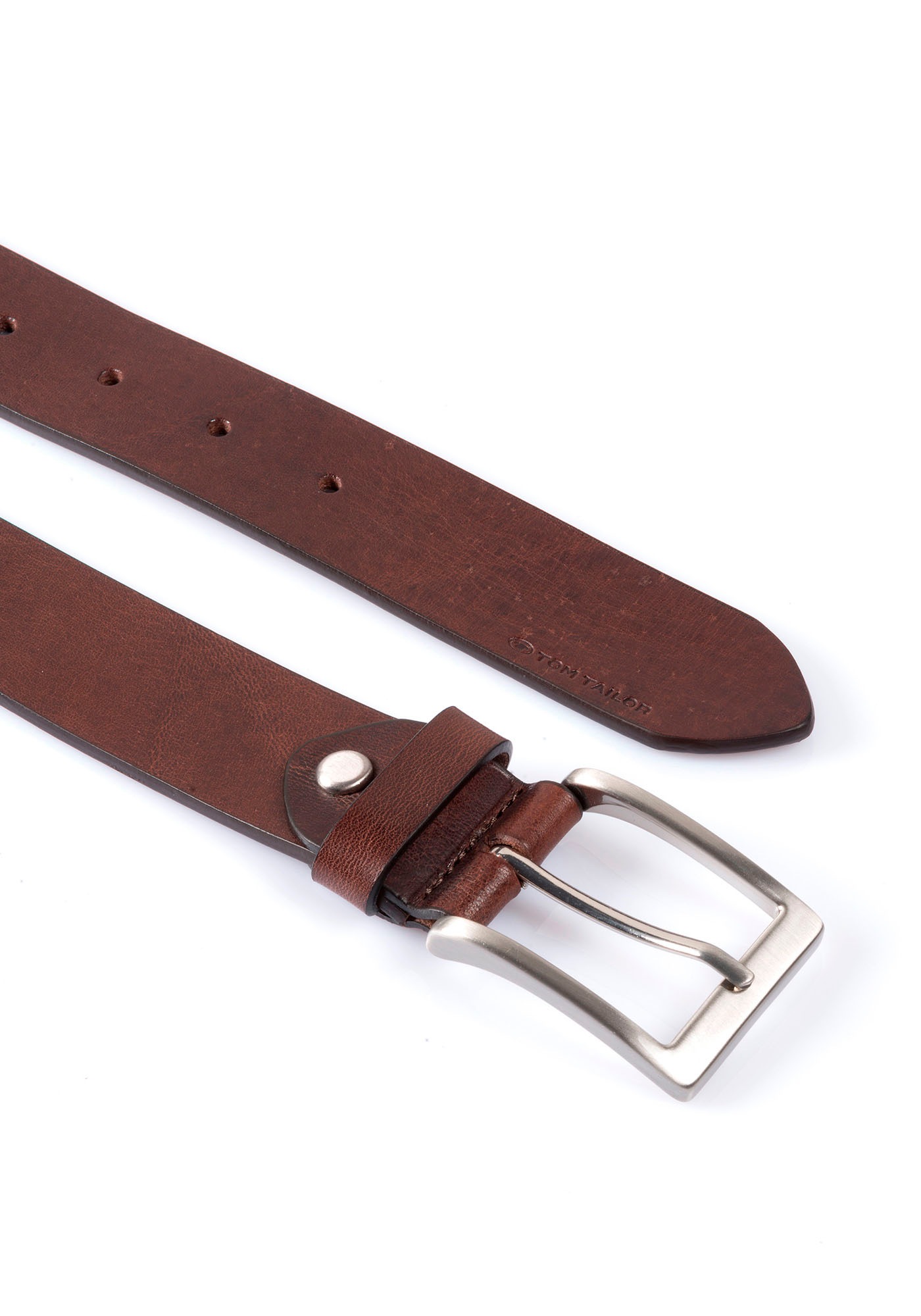 TOM TAILOR Ledergürtel »TTJADEN«, 3,5 cm breiter Herrengürtel, ideal zu Jeans bis Gr. 120