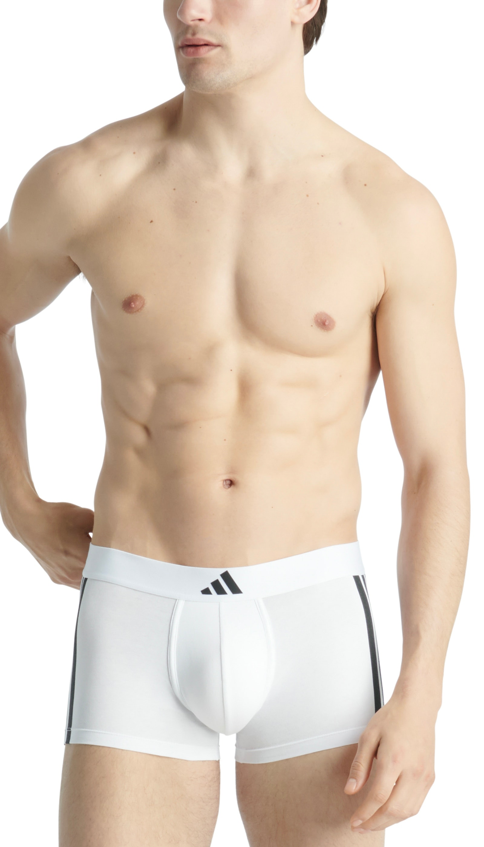 adidas Sportswear Trunk »Active Flex Cotton 3 Stripes«, (2er Pack), 4-Wege-Stretch