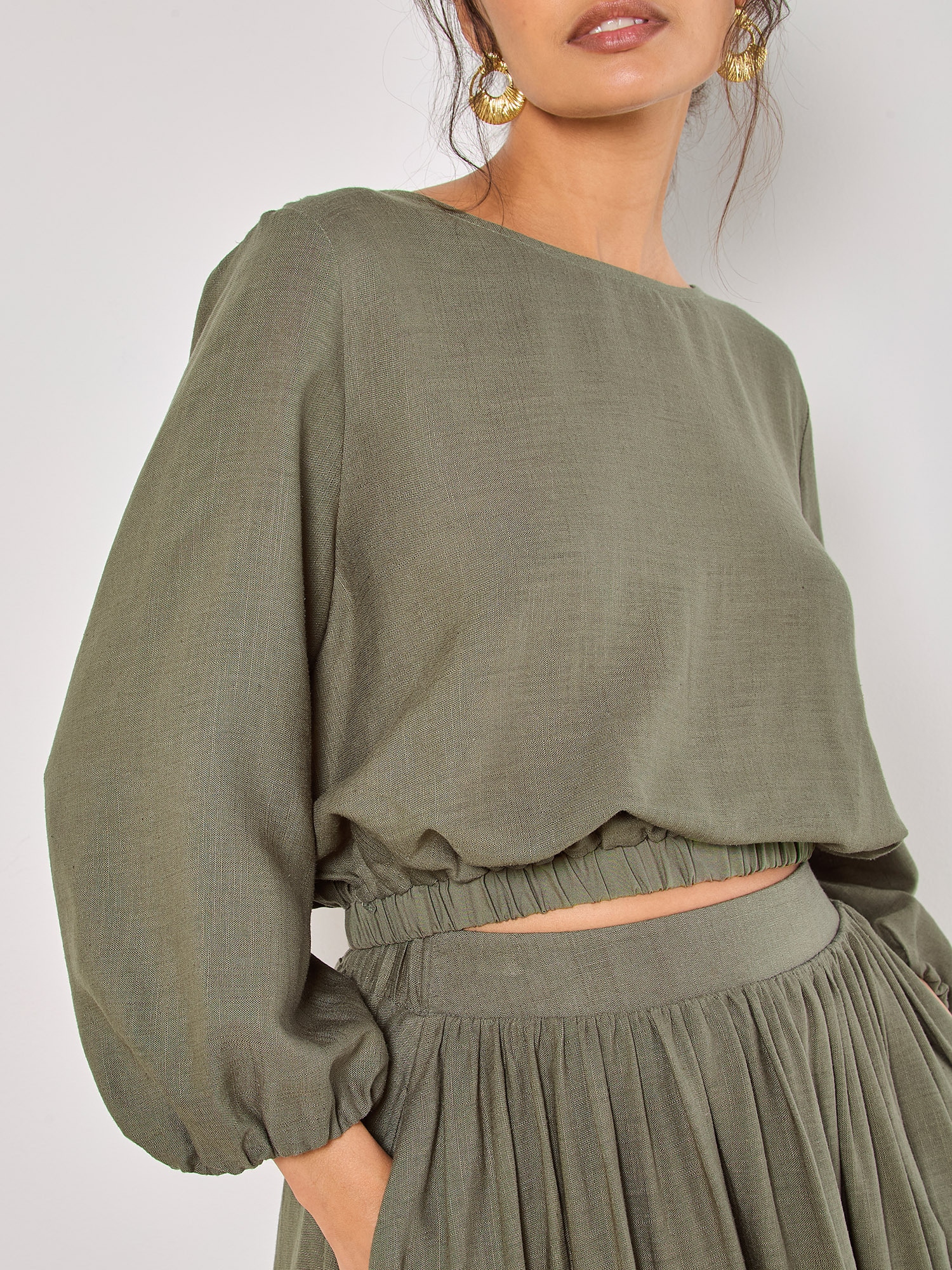 Apricot Klassische Bluse »Bluse« mit Ballonärmeln