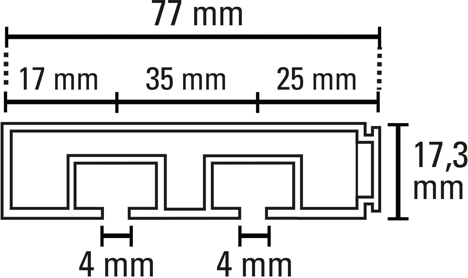 GARDINIA Gardinenstange »Vorhangschienen Set Kunststoff GK«, 2 läufig-läufig, Fixmaß, 2-läufig