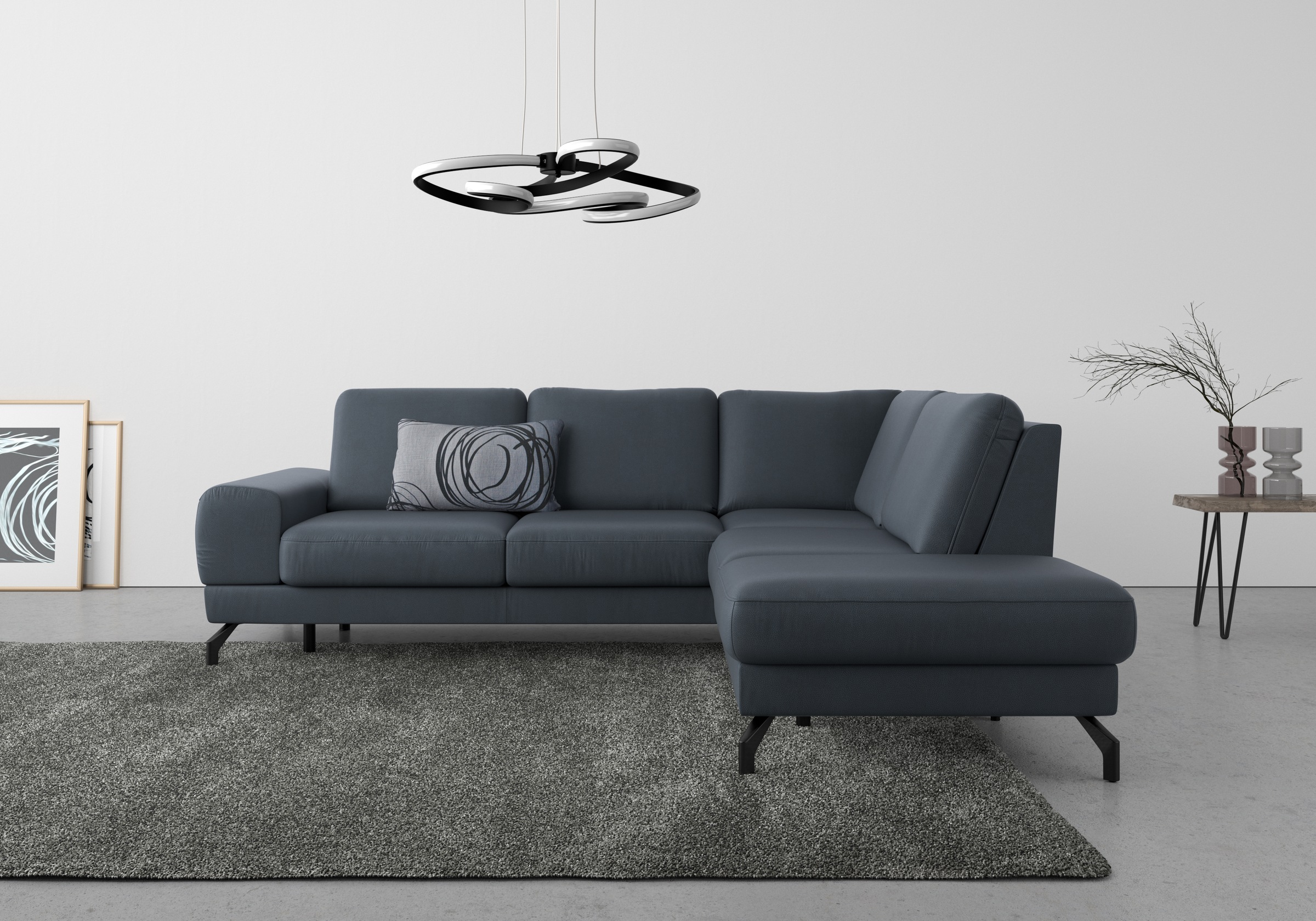 sit&more Ecksofa »Cinturo L-Form«, inklusive Sitztiefenverstellung und Federkern, Sitzhöhe 45 cm
