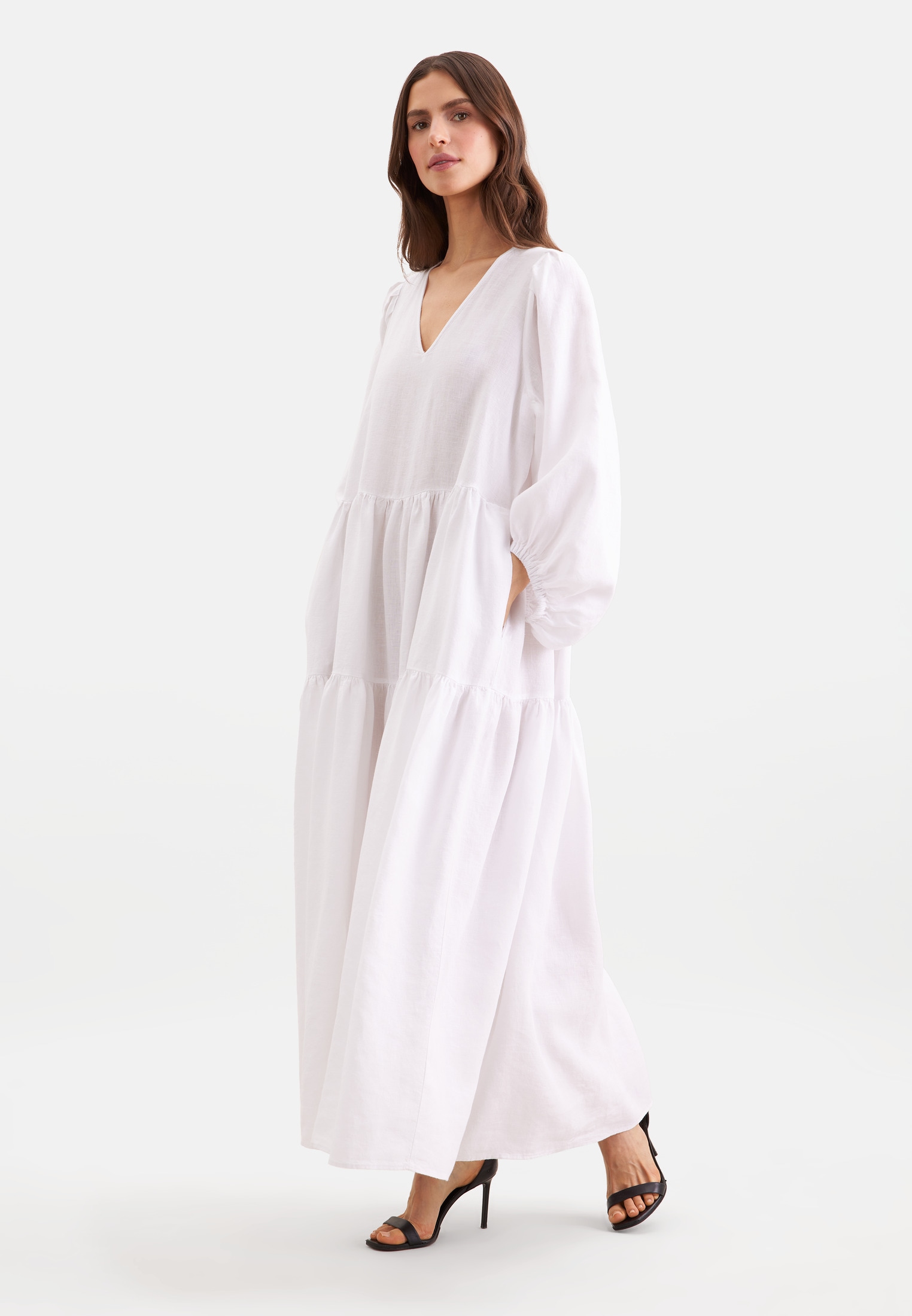 seidensticker Sommerkleid 1/1 V-Neck Uni