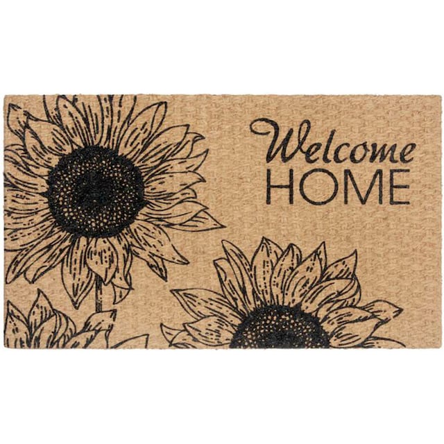 HANSE Home Fußmatte »Kokos Braided Flower Welcome Home«, rechteckig, Kokos,  Schmutzfangmatte, Outdoor, Rutschfest, Innen, Kokosmatte, Flur im OTTO  Online Shop