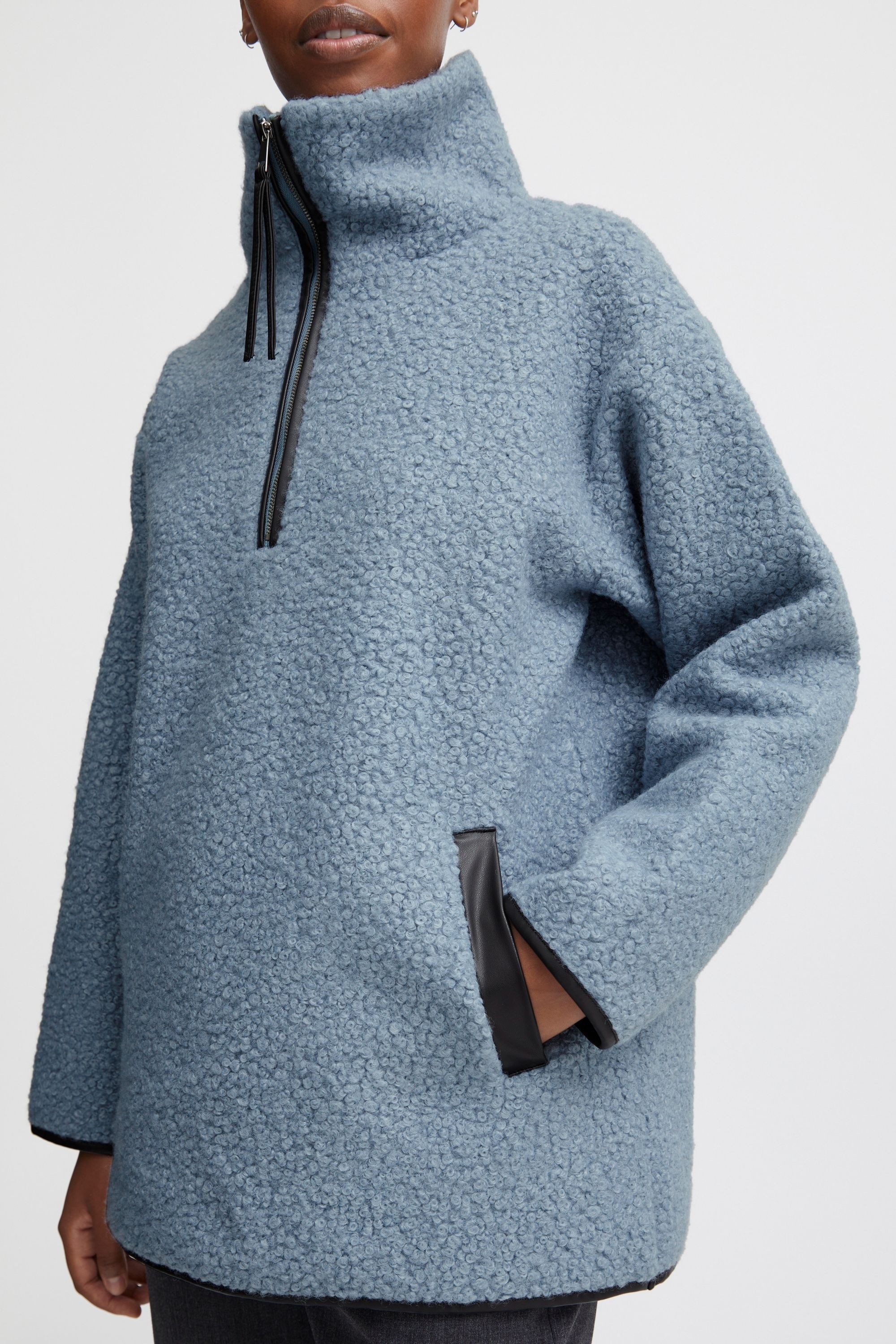 b.young Fleecepullover »Strickfleece-Pullover BYCIDAN PILE«