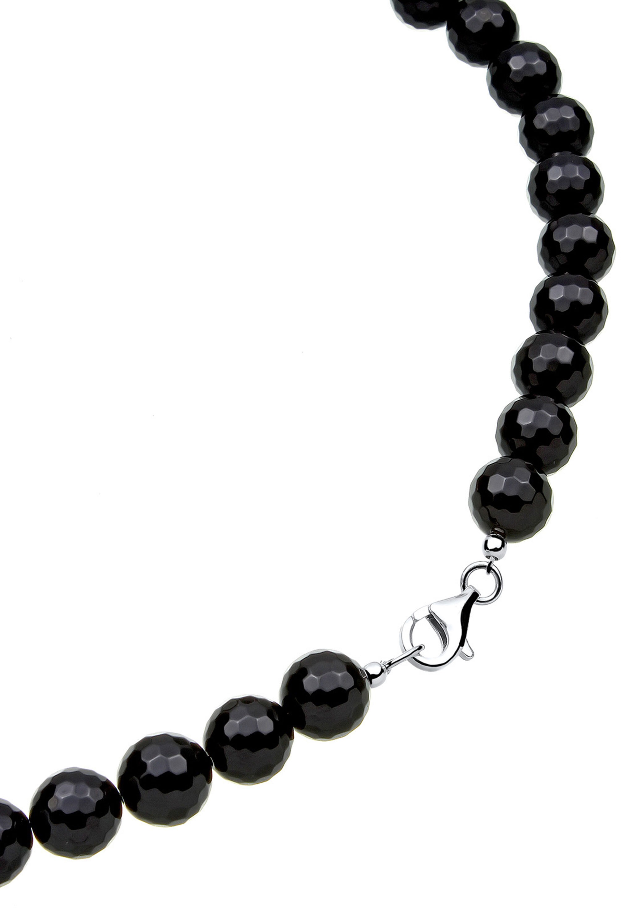 Elli Silberkette »Halskette Ornament Onyx Schwarz 925 Sterling Silber«